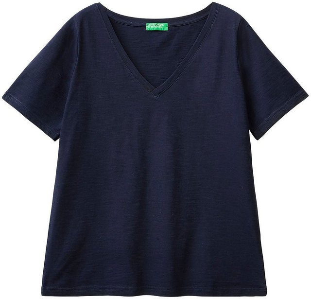 United Colors of Benetton T-Shirt aus Flammgarnjersey günstig online kaufen