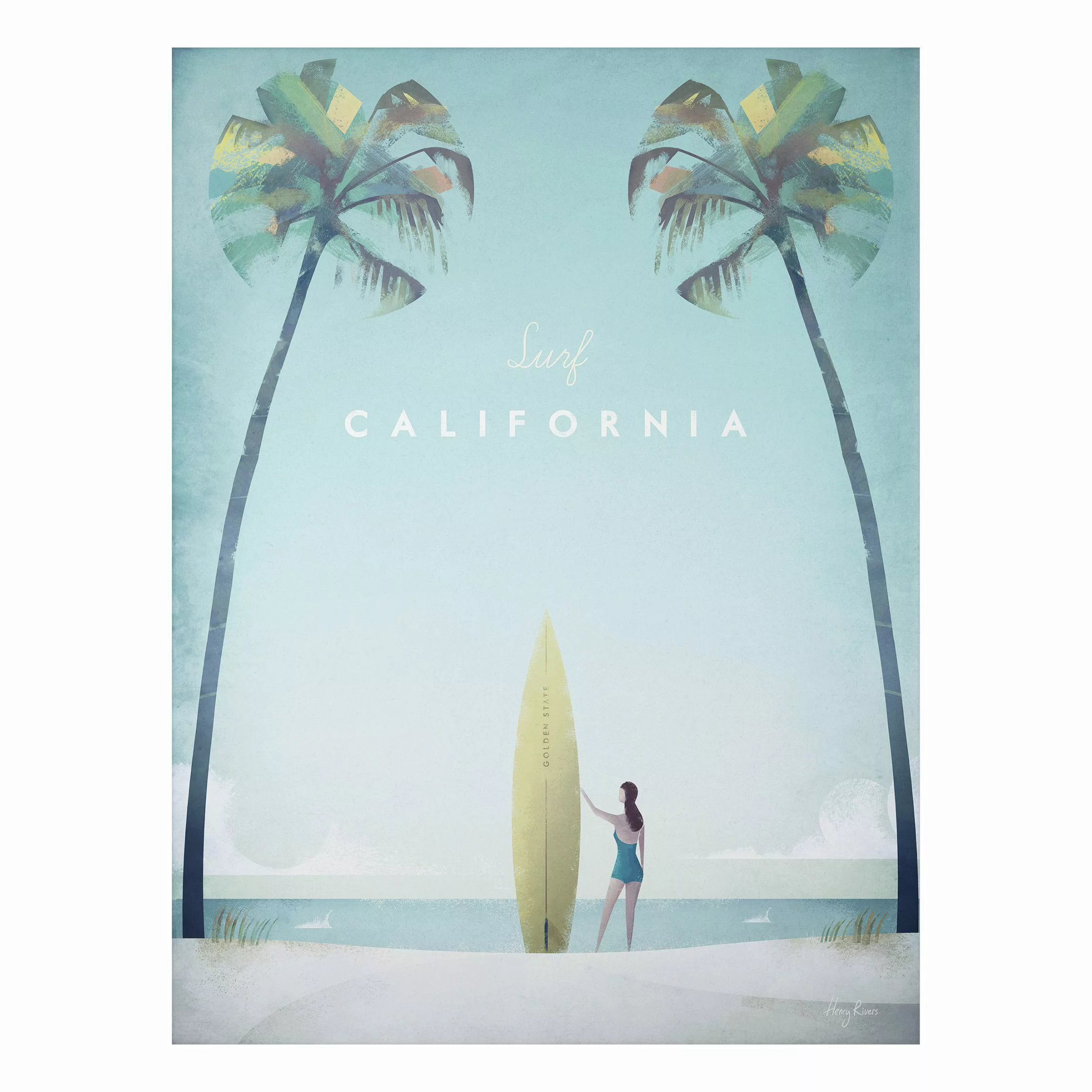 Alu-Dibond Bild Natur & Landschaft - Hochformat 3:4 Reiseposter - Californi günstig online kaufen