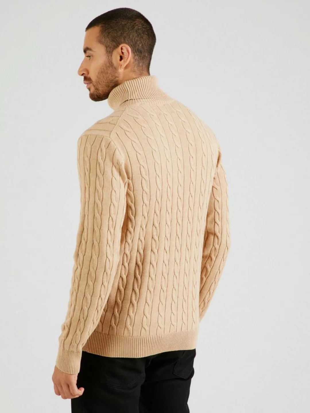 Gant Rollkragenpullover Zopfstrick Rollkragenpullover aus Baumwolle günstig online kaufen