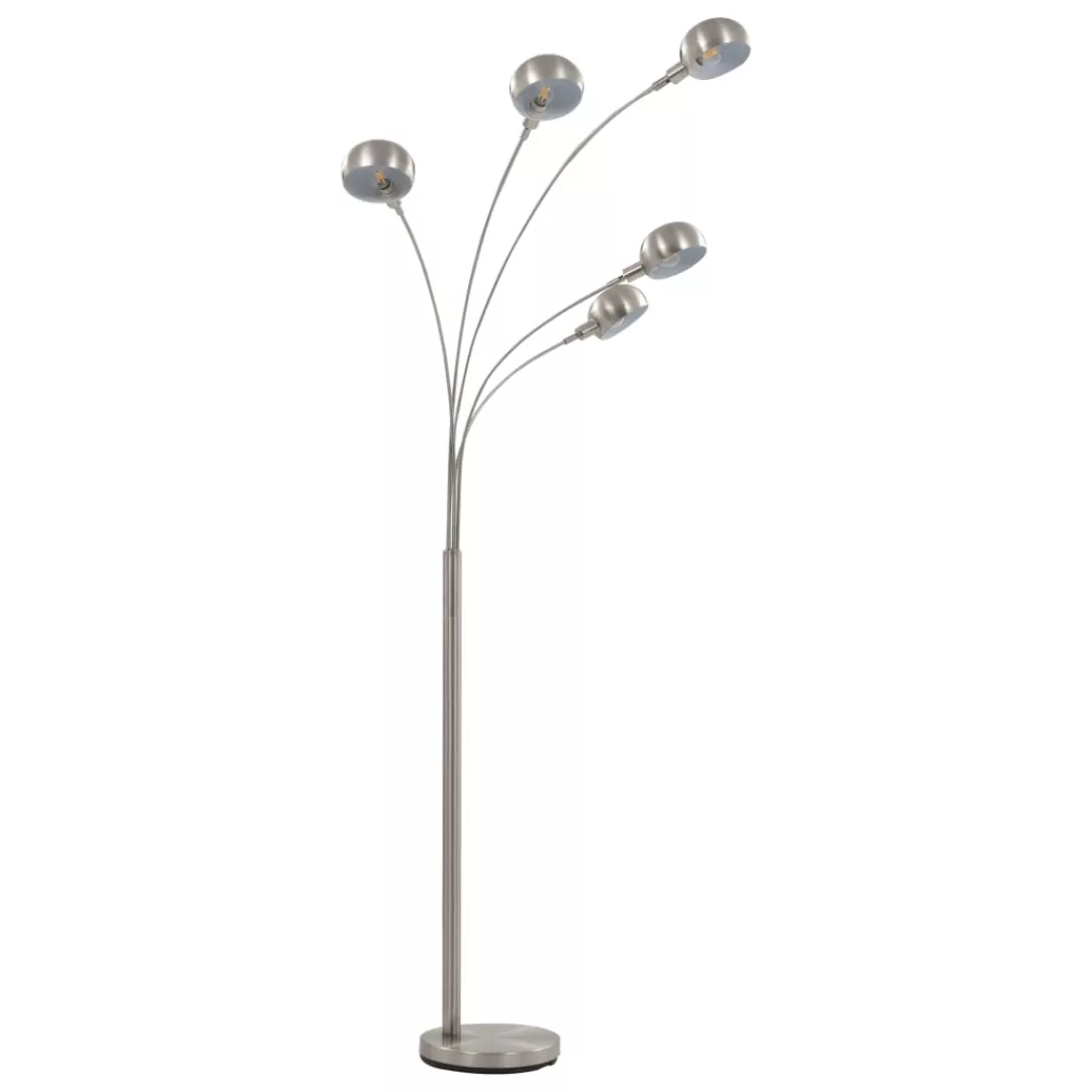 Stehlampe 200 Cm 5 X E14 Silbern günstig online kaufen