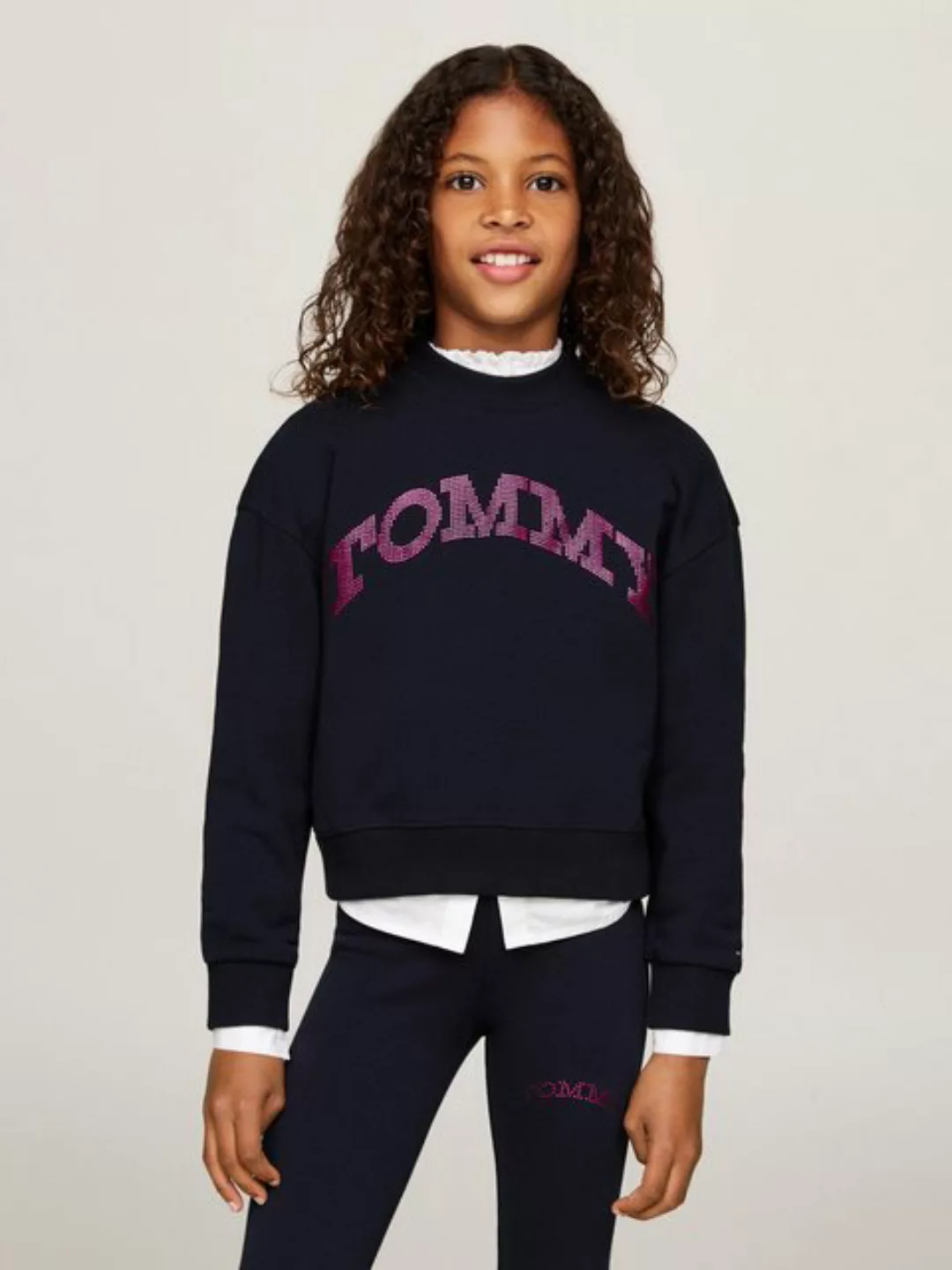 Tommy Hilfiger Sweatshirt TOMMY DOT FOIL CN SWEATSHIRT mit Logo-Foliendruck günstig online kaufen