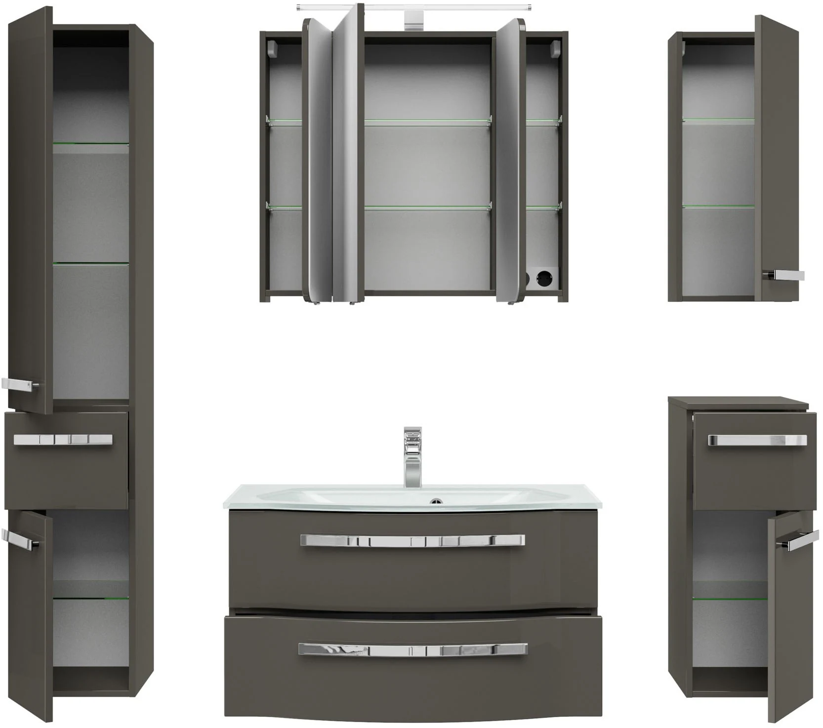 Saphir Badmöbel-Set "Serie 4005", (Set, 6 St.), Badmöbel-Set Serie 4005, vo günstig online kaufen