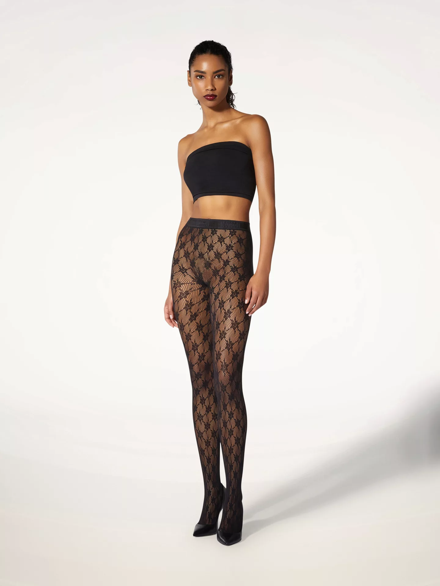 Wolford - Rose Tights, Frau, black, Größe: M günstig online kaufen