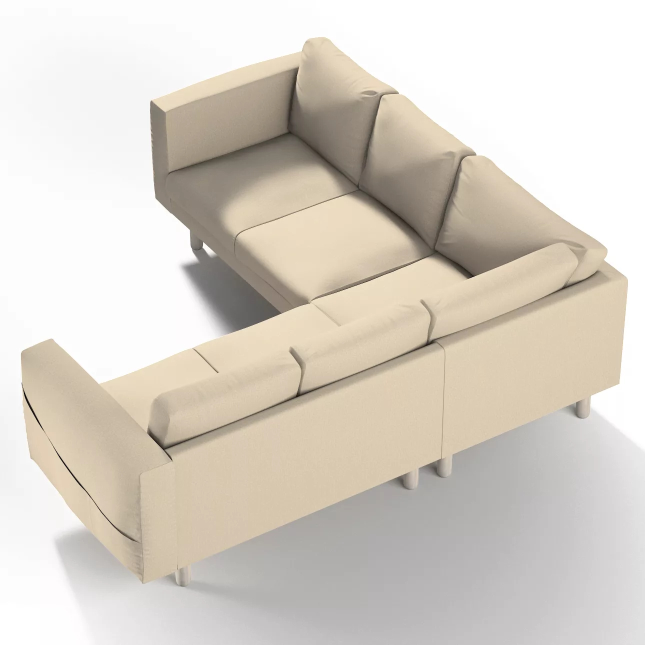Bezug für Norsborg 4-Sitzer Ecksofa, beige, Norsborg 4-Sitzer Ecksofabezug, günstig online kaufen