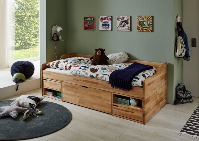 Relita Funktionsbett "Levi", mit Rollrost, Schubladen und Fächern günstig online kaufen