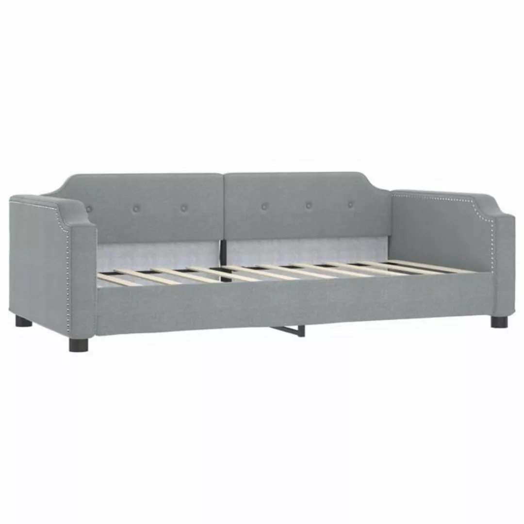 vidaXL Gästebett Tagesbett Hellgrau 80x200 cm Stoff Gästebett Gästecouch Gä günstig online kaufen