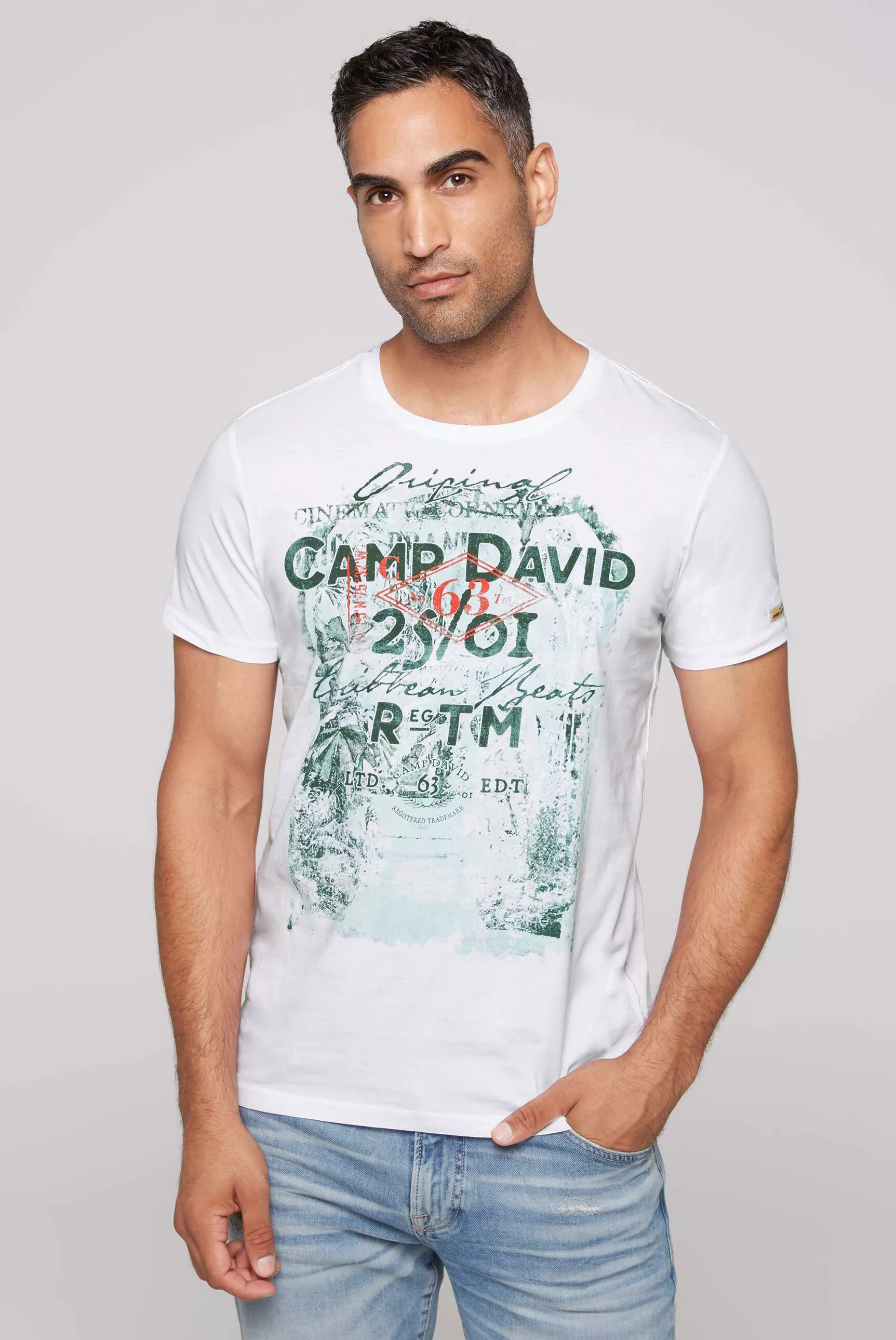 CAMP DAVID Rundhalsshirt, aus Baumwolle günstig online kaufen