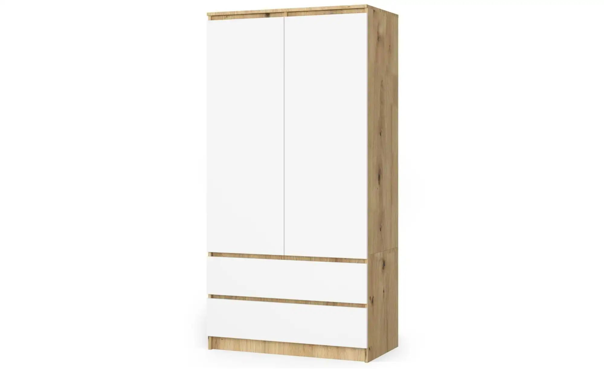 Drehtürenschrank mit 2 Schubladen Oda ¦ mehrfarbig ¦ Maße (cm): B: 90 H: 18 günstig online kaufen