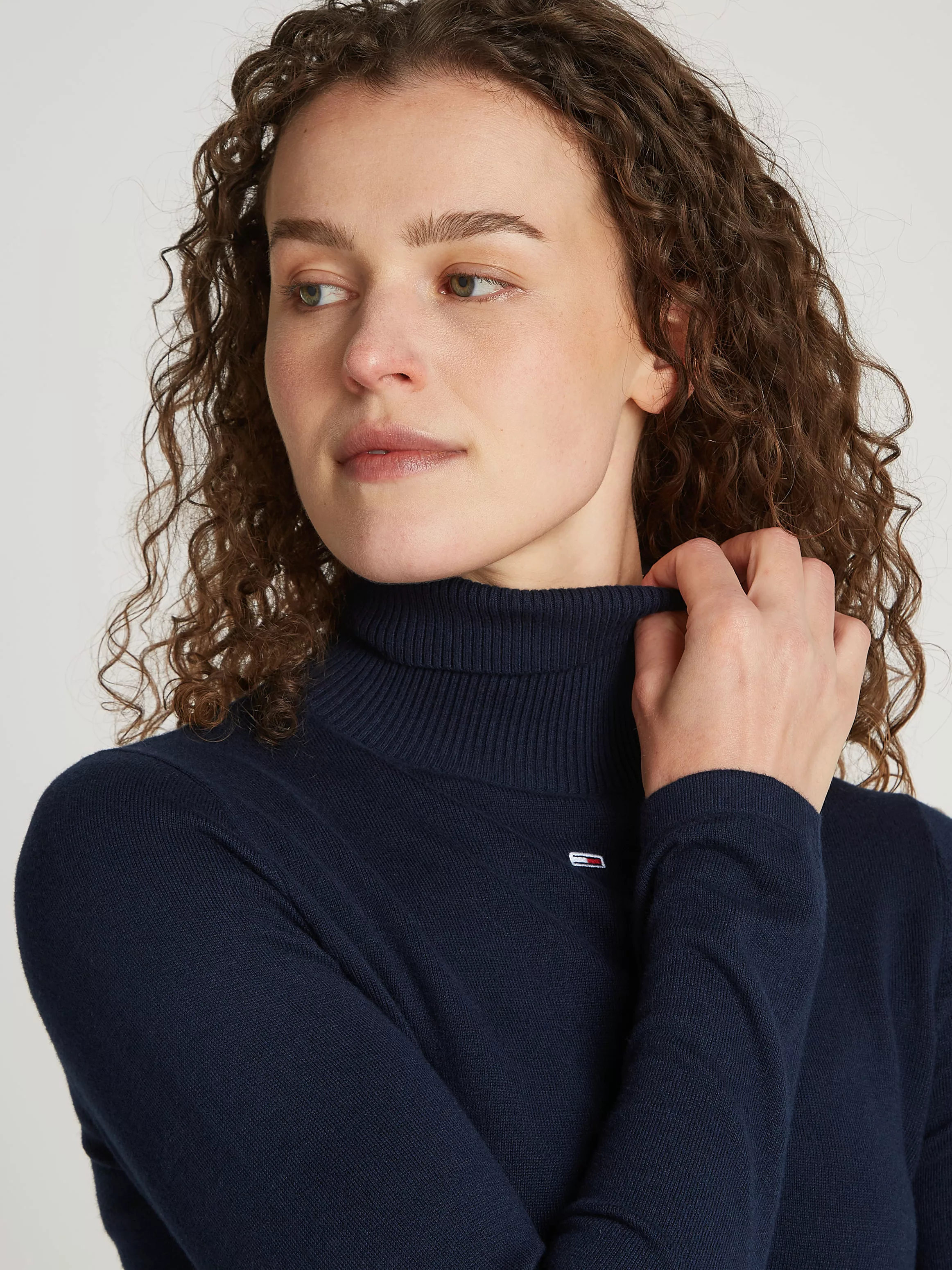 Tommy Jeans Curve Rollkragenpullover TJW ESSENTIAL TRTLNK SWEATER EXT mit R günstig online kaufen