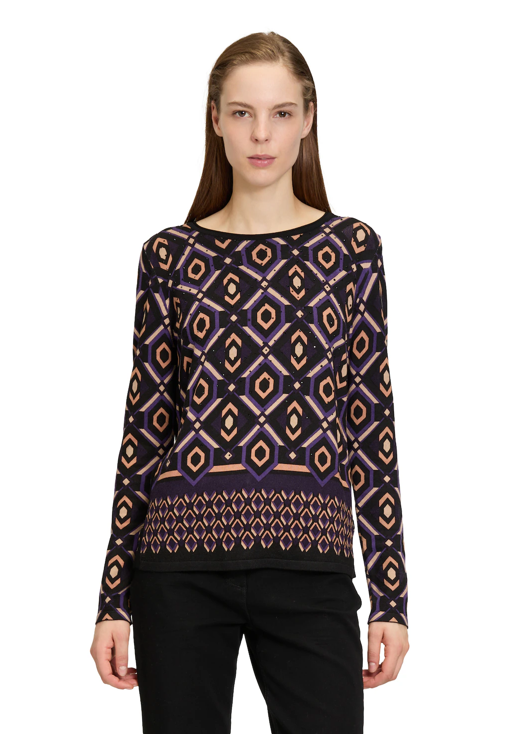 Betty Barclay Strickpullover Betty Barclay Feinstrickpullover mit Aufdruck günstig online kaufen