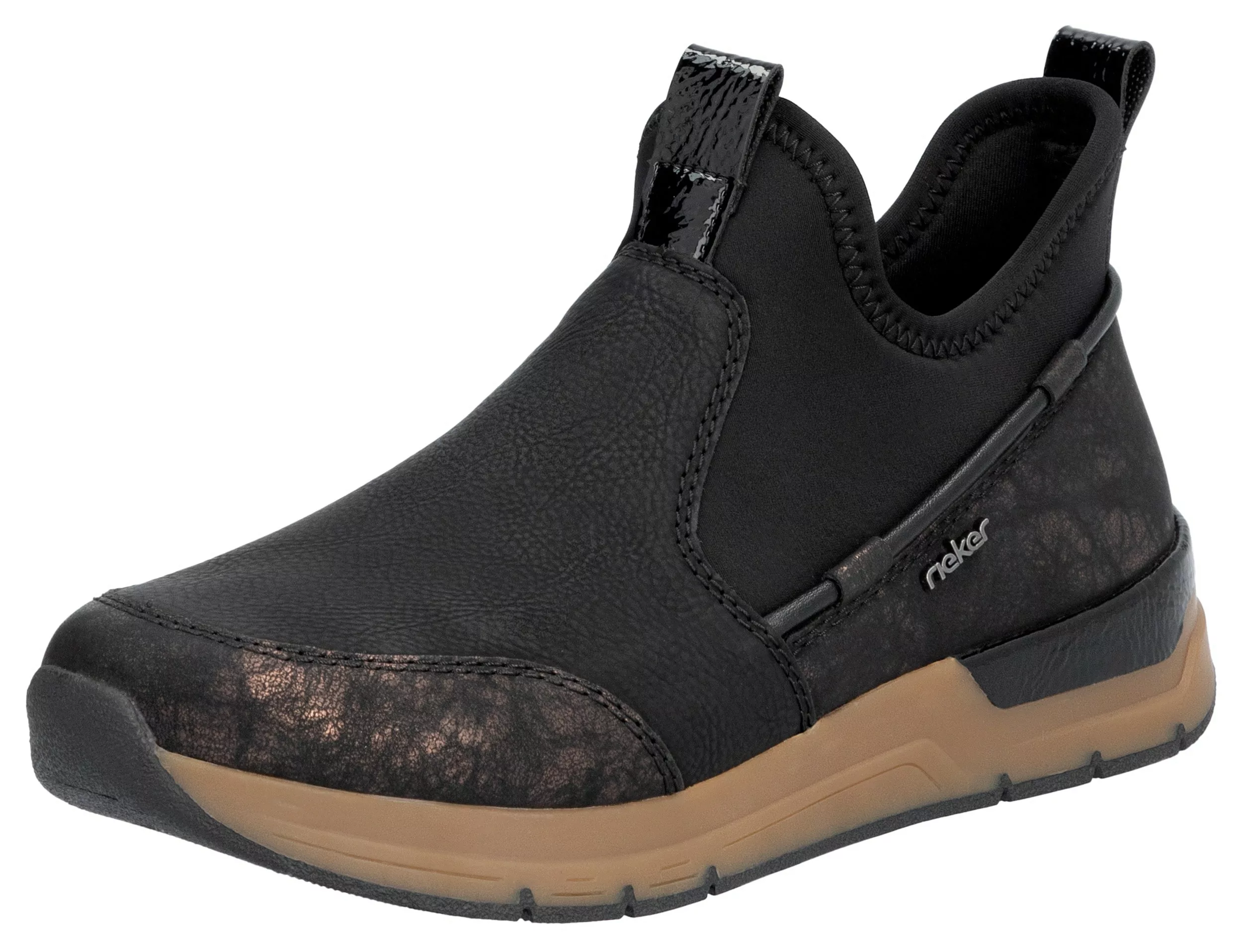 Rieker Slip-On Sneaker, Schlupfboots, High Top Sneaker, Herbstschuh mit Met günstig online kaufen