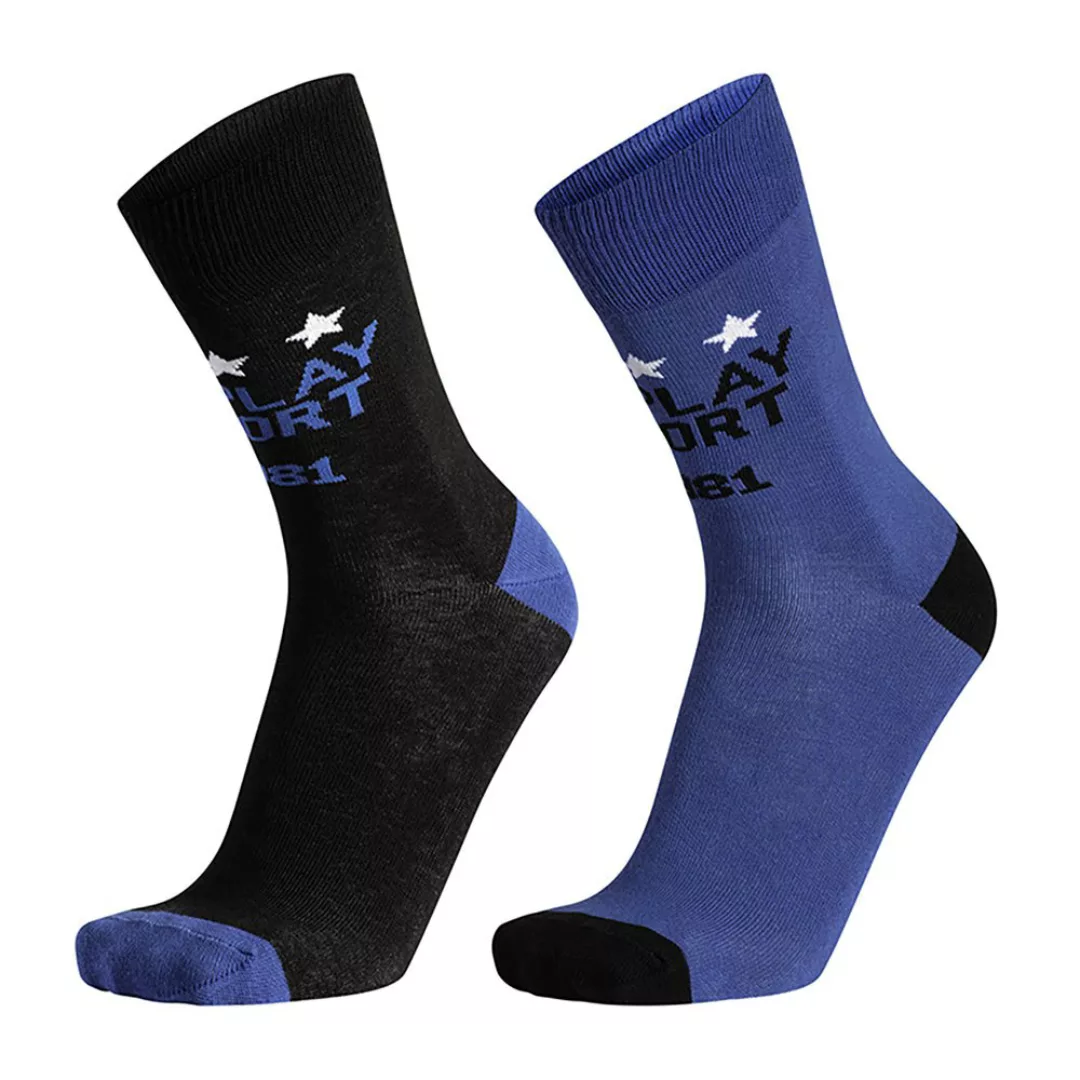 Replay Casual Socken 2 Paare EU 39-42 Black / Cobalt Blue günstig online kaufen