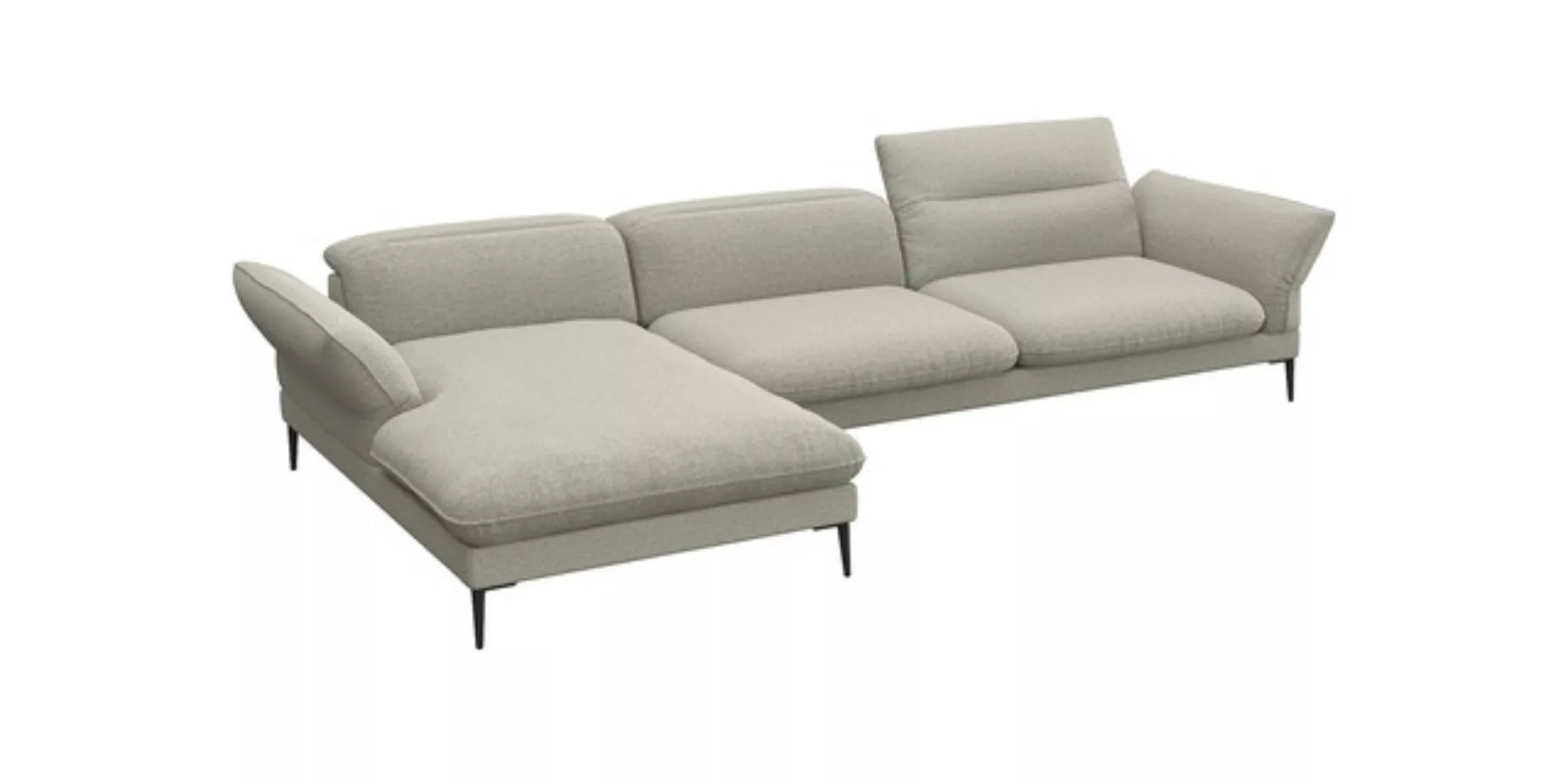 FLEXLUX Ecksofa »Salino, Funktionssofa mit Recamiere, Relaxsofa, Ecksofa«, günstig online kaufen