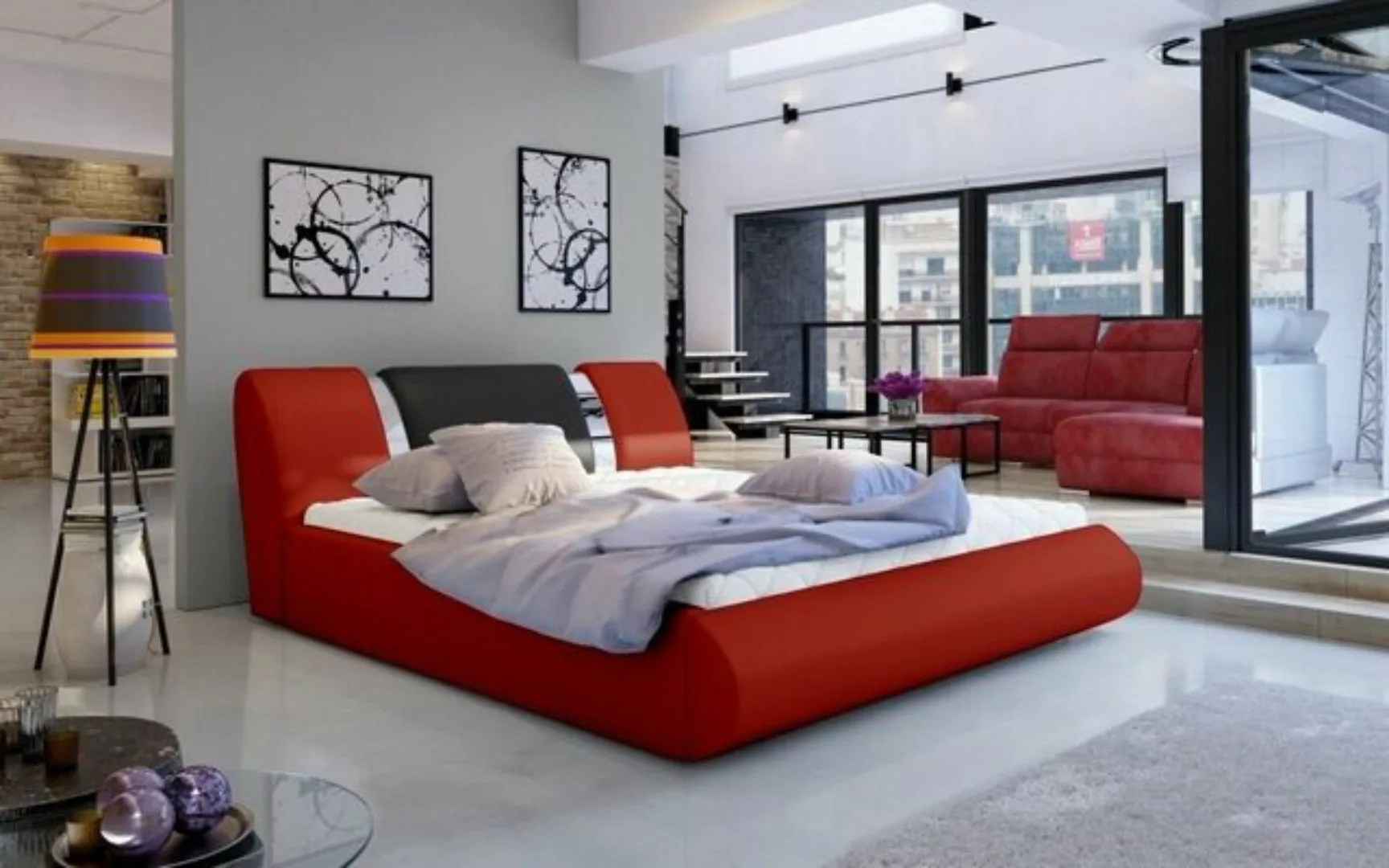 JVmoebel Bett, Luxus Schlafzimmer Bett Polster Design 180x200cm günstig online kaufen