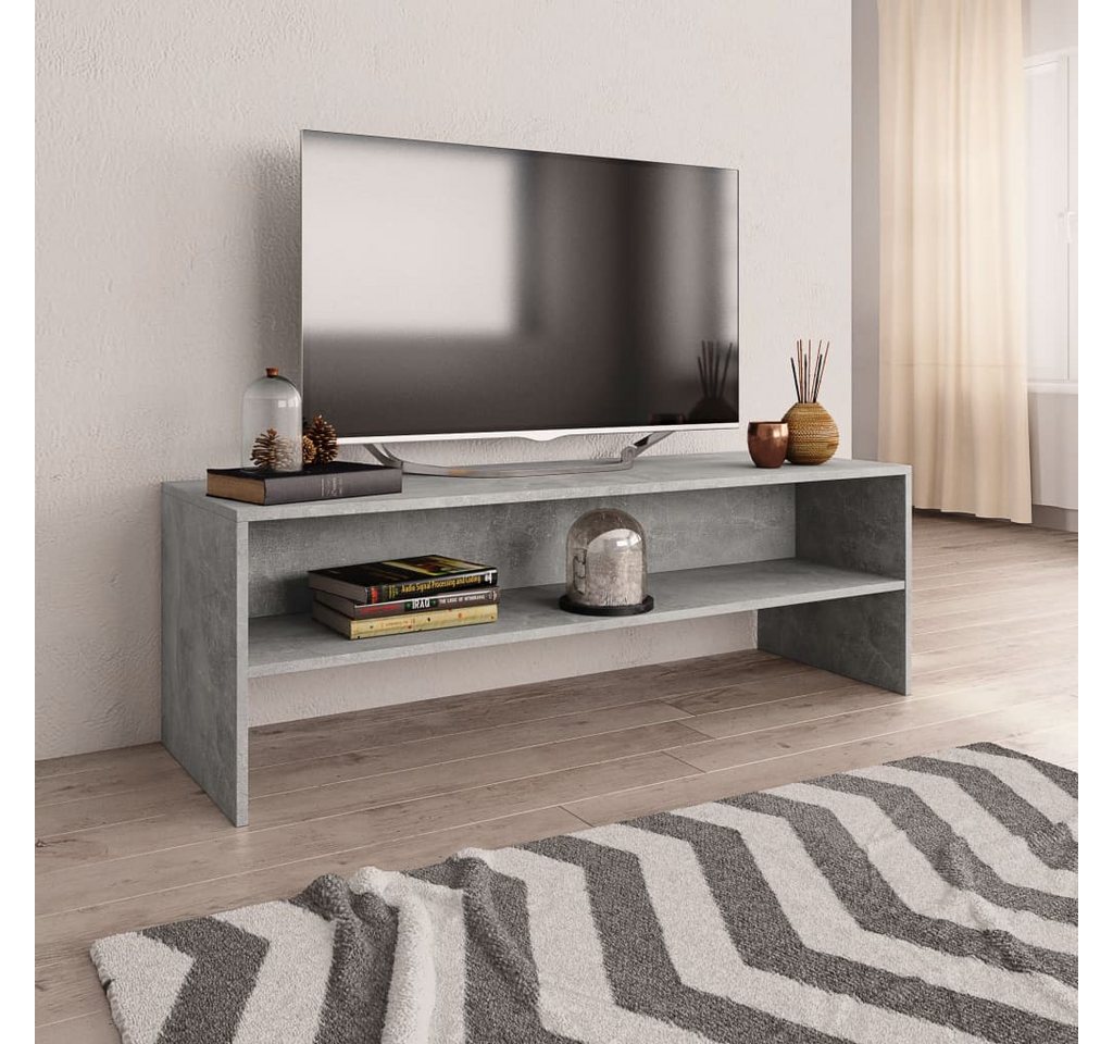 vidaXL TV-Schrank TV-Schrank Betongrau 120 x 40 x 40 cm Spanplatte Lowboard günstig online kaufen