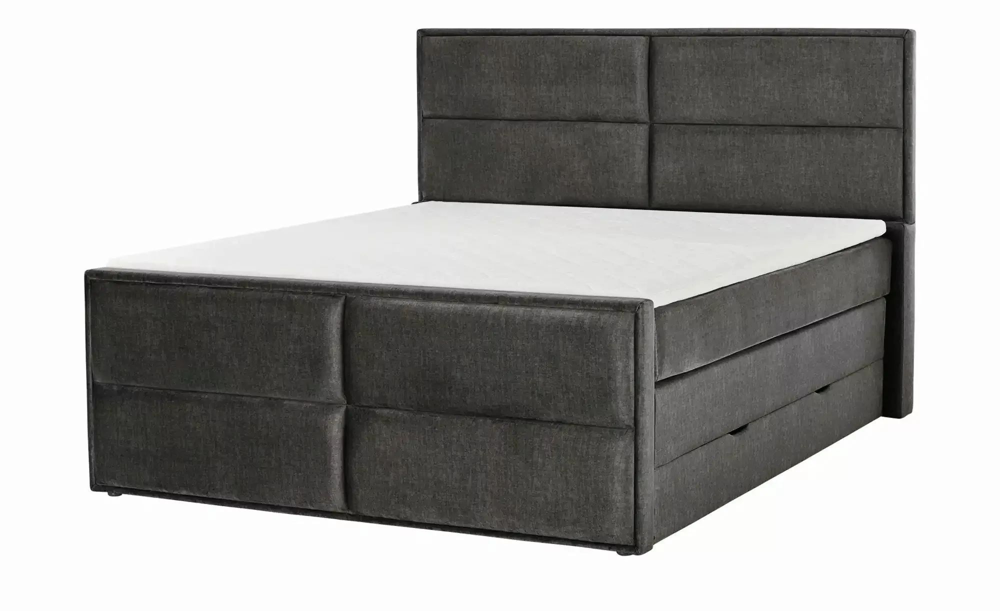 uno Boxspringbett mit Stauraum  Croco ¦ schwarz ¦ Maße (cm): B: 157 H: 136 günstig online kaufen