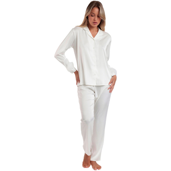 Admas  Pyjamas/ Nachthemden Satin-Pyjama Hemd und Hose mit abnehmbaren Fede günstig online kaufen