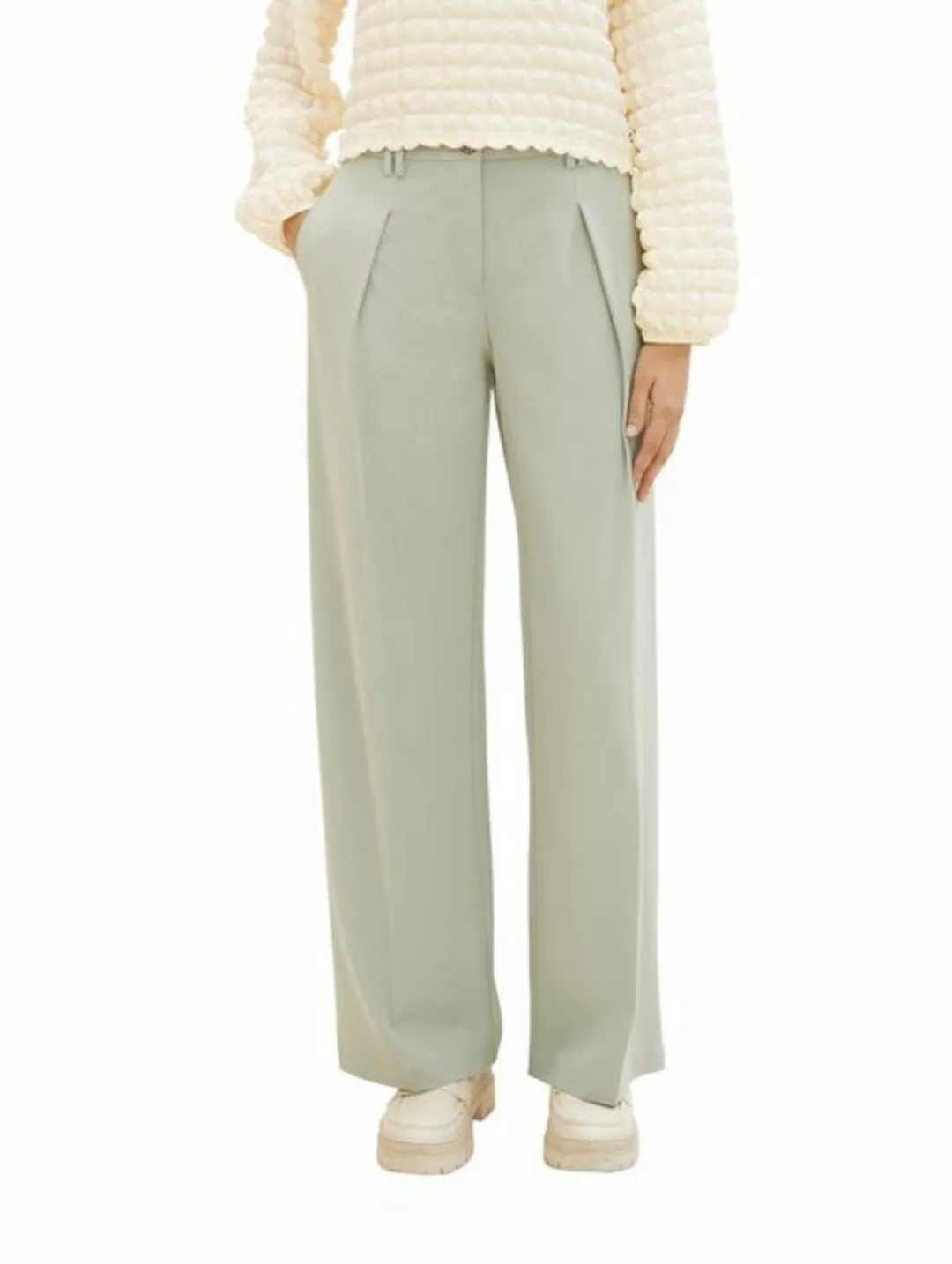 TOM TAILOR Bundfaltenhose Lea Wide Leg mit weitem Bein günstig online kaufen