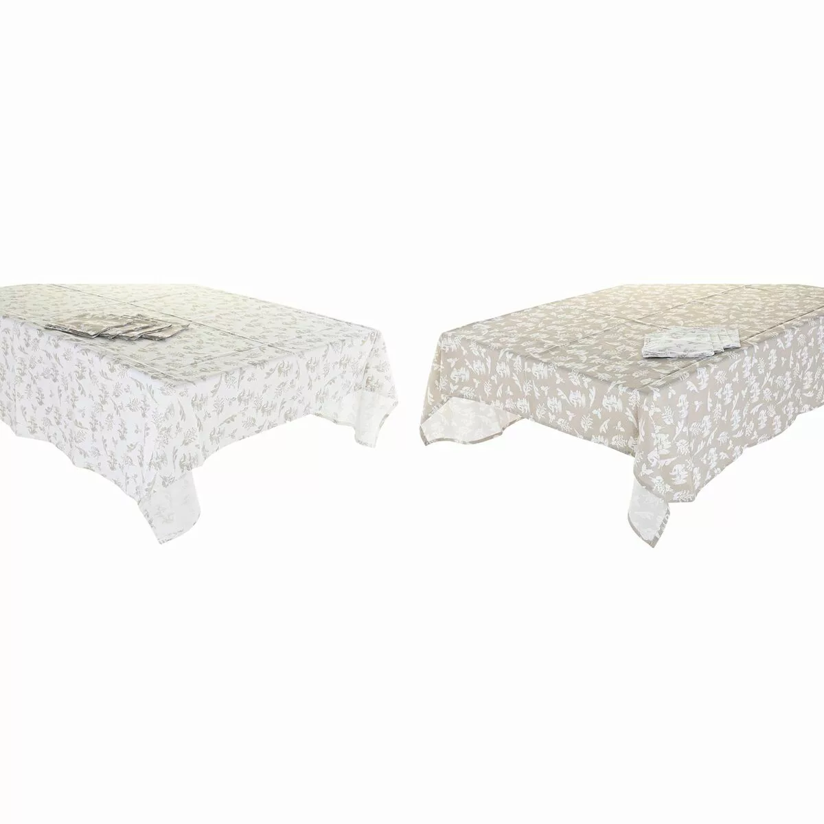 Tischdecke Und Servietten Dkd Home Decor 5 Stücke 2 Stück Baumwolle (150 X günstig online kaufen