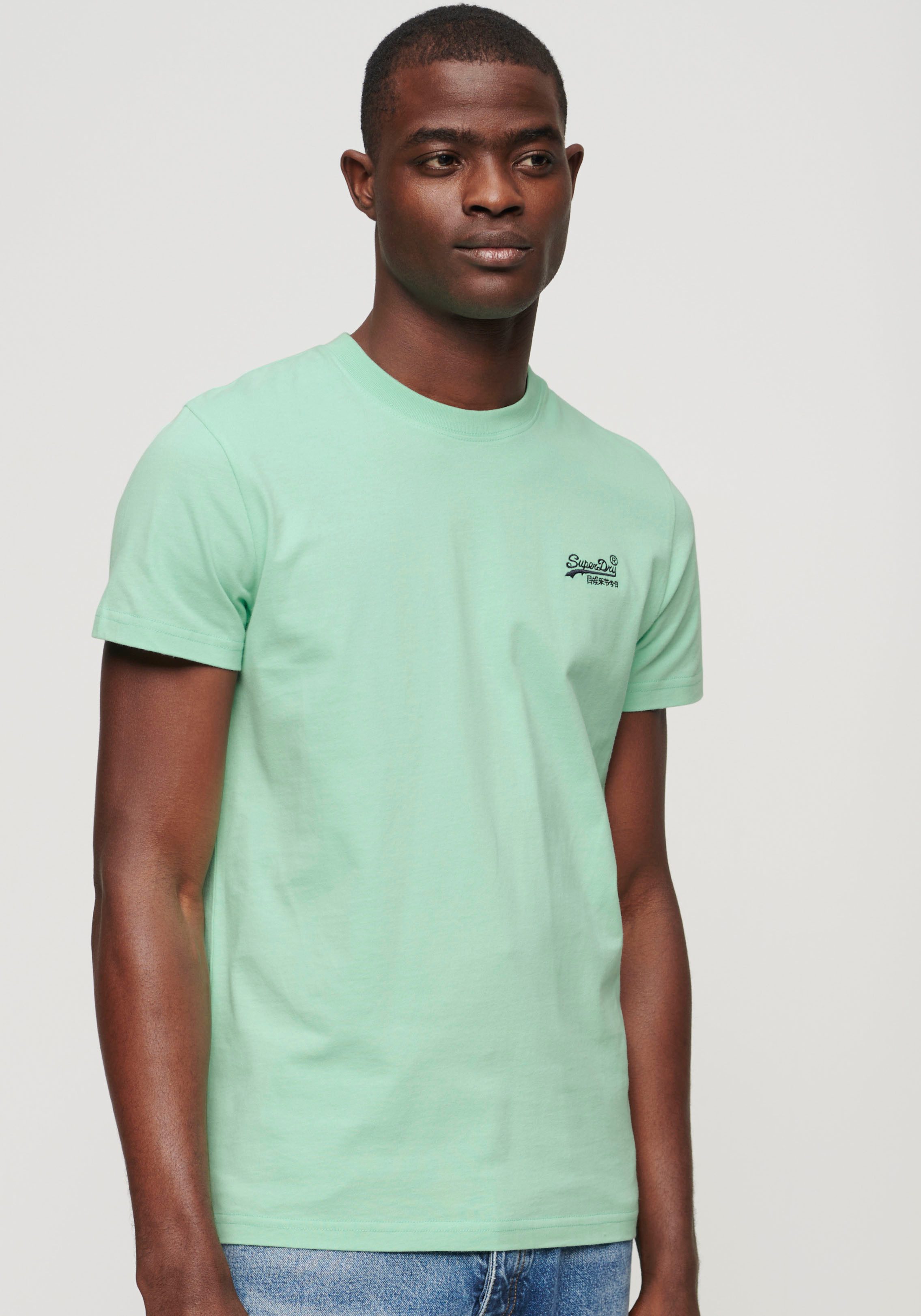 Superdry Rundhalsshirt "ESSENTIAL LOGO EMB TEE" günstig online kaufen
