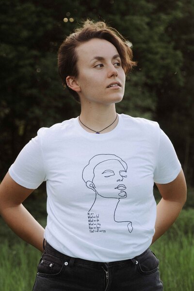 Artdesign - Bio-baumwolle Und Vegan - Shirt Im Klassischen Schnitt / We Are günstig online kaufen