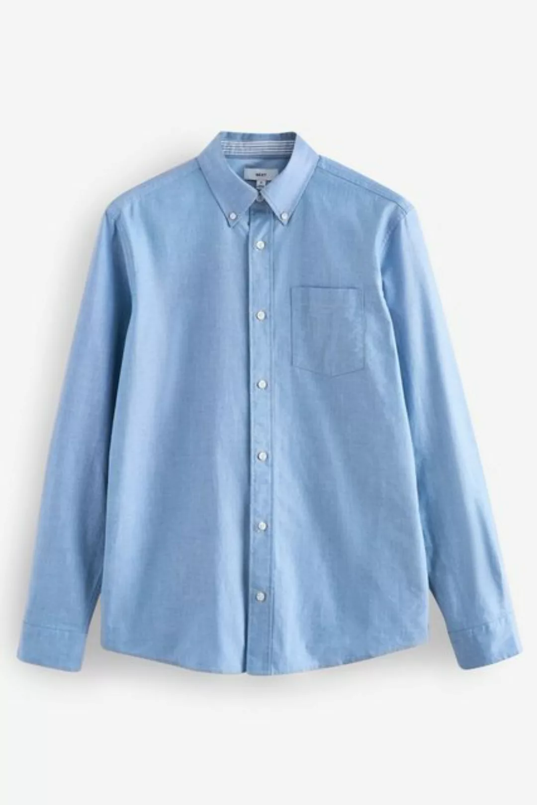 Next Langarmhemd Langärmeliges Oxfordhemd im Slim Fit (1-tlg) günstig online kaufen