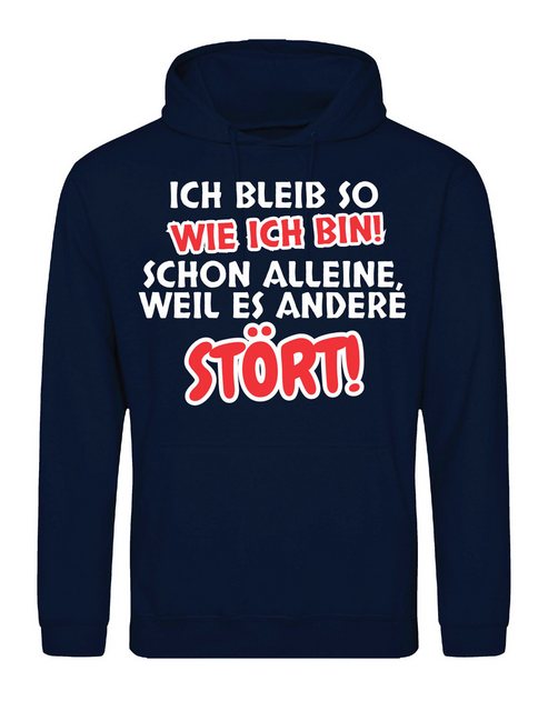 Youth Designz Kapuzenpullover "Ich bleibe so wie ich bin" Herren Hoodie Pul günstig online kaufen