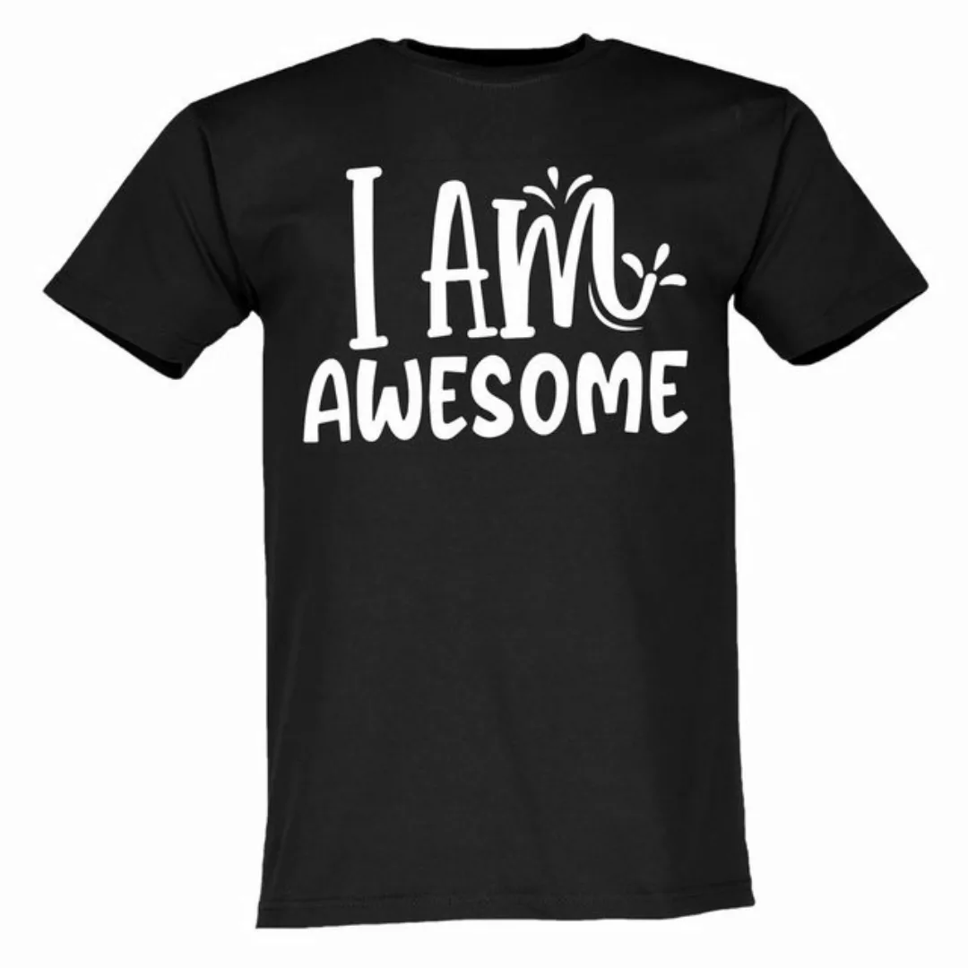 Lustige & Witzige T-Shirts T-Shirt T-Shirt I am Awesome Fun-Shirt Party Log günstig online kaufen