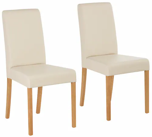 Home affaire 4-Fußstuhl "Bologna", (Set), 2 St., Kunstleder, Gestell aus Ma günstig online kaufen