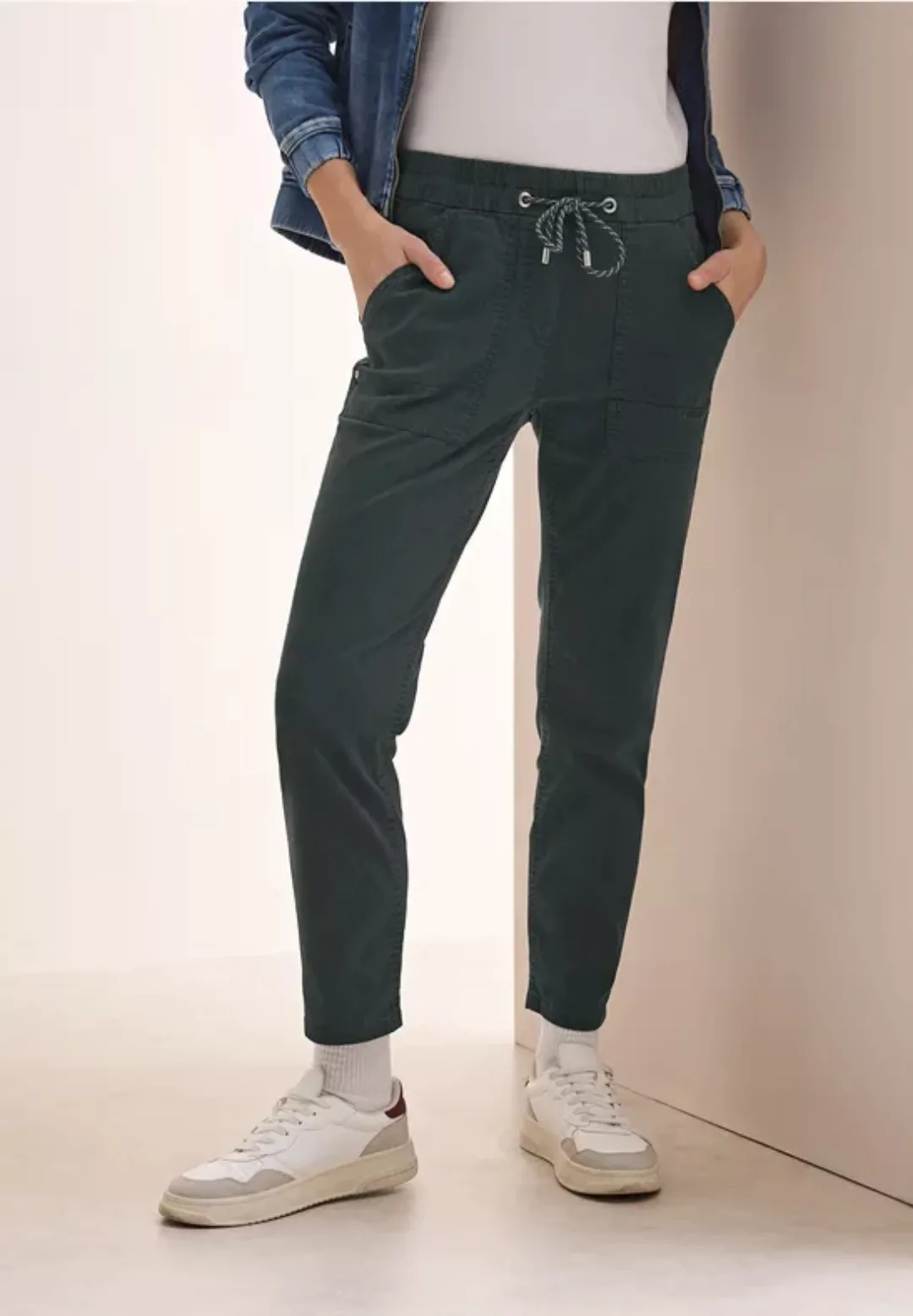 Cecil Stoffhose, Middle Waist günstig online kaufen