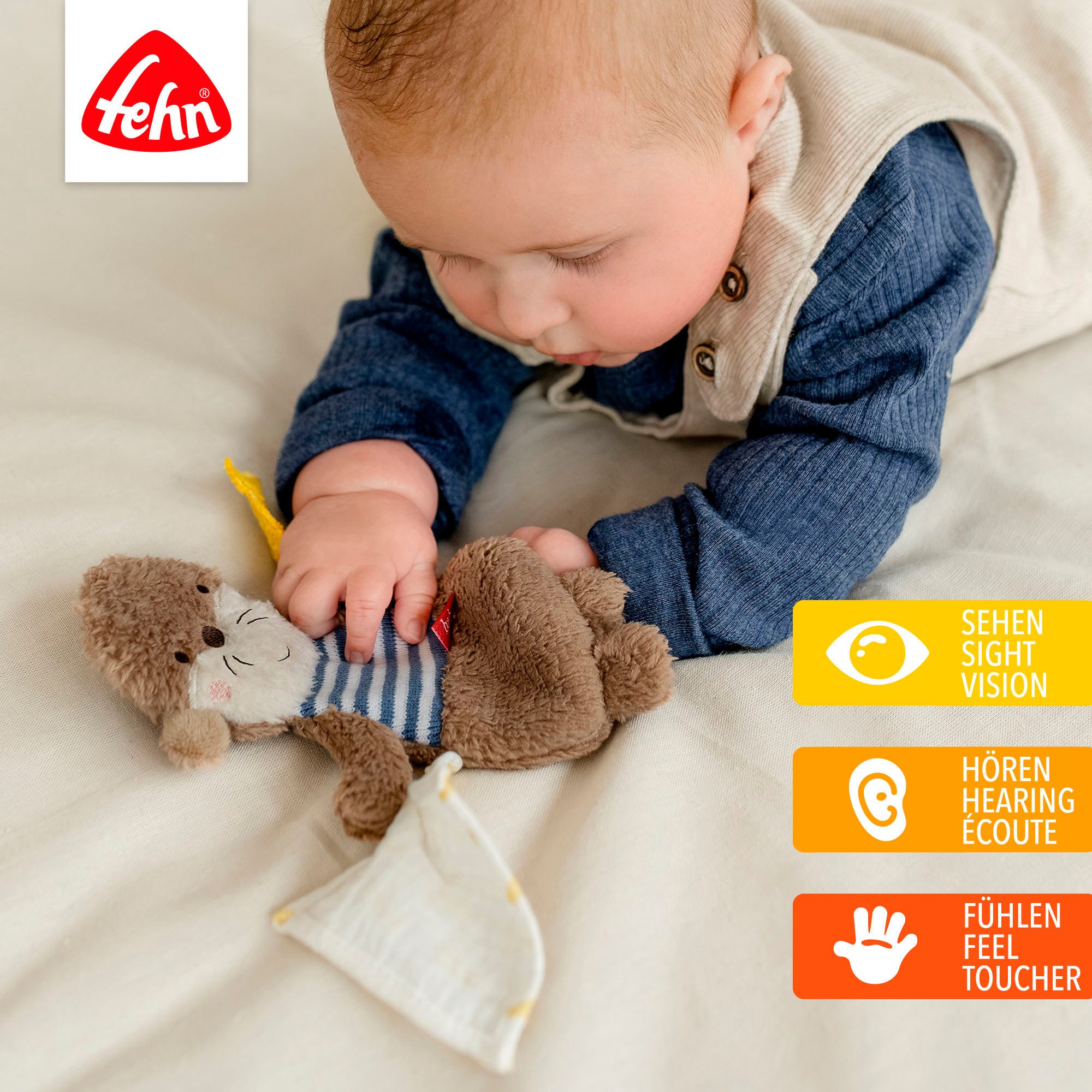 Fehn Greifspielzeug Otter Theo, Knister-Otter günstig online kaufen