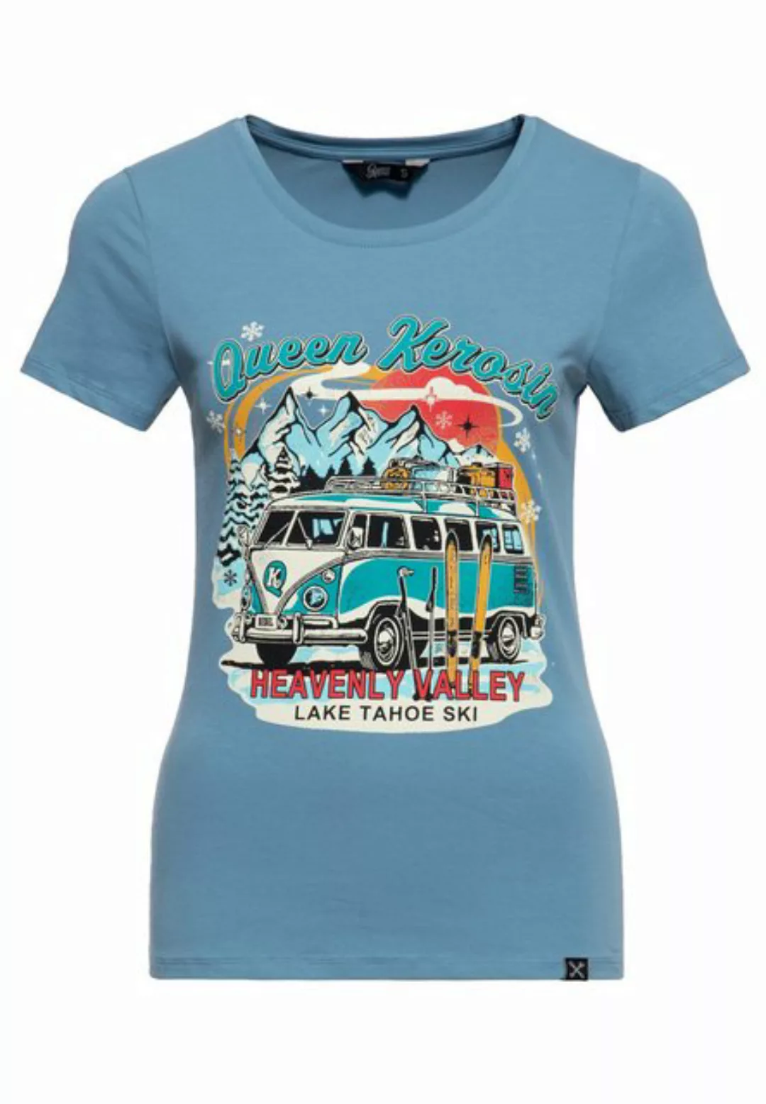 QueenKerosin T-Shirt Heavenly Valley mit Vintage-Print günstig online kaufen