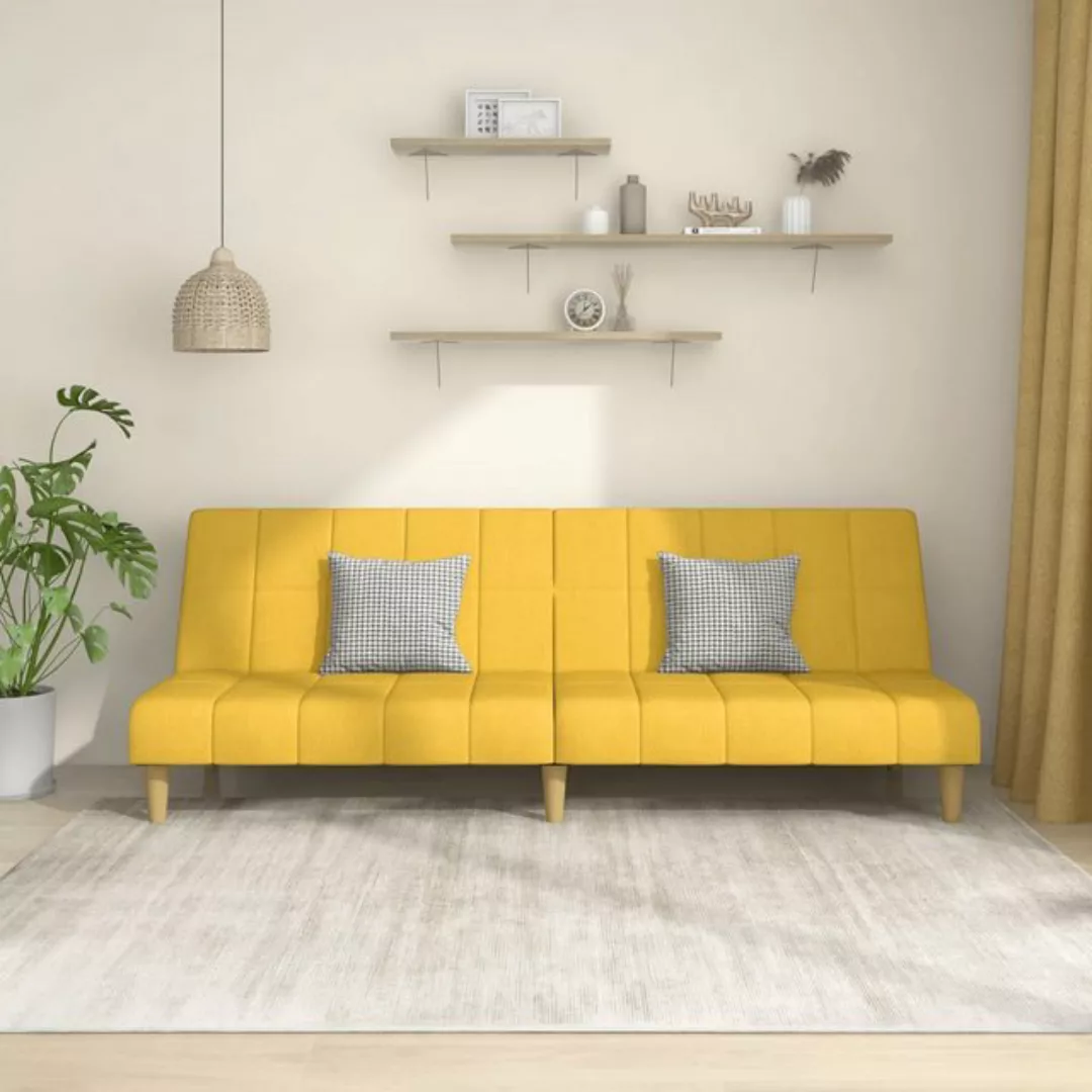 vidaXL Sofa Schlafsofa 2-Sitzer Taupe Stoff günstig online kaufen