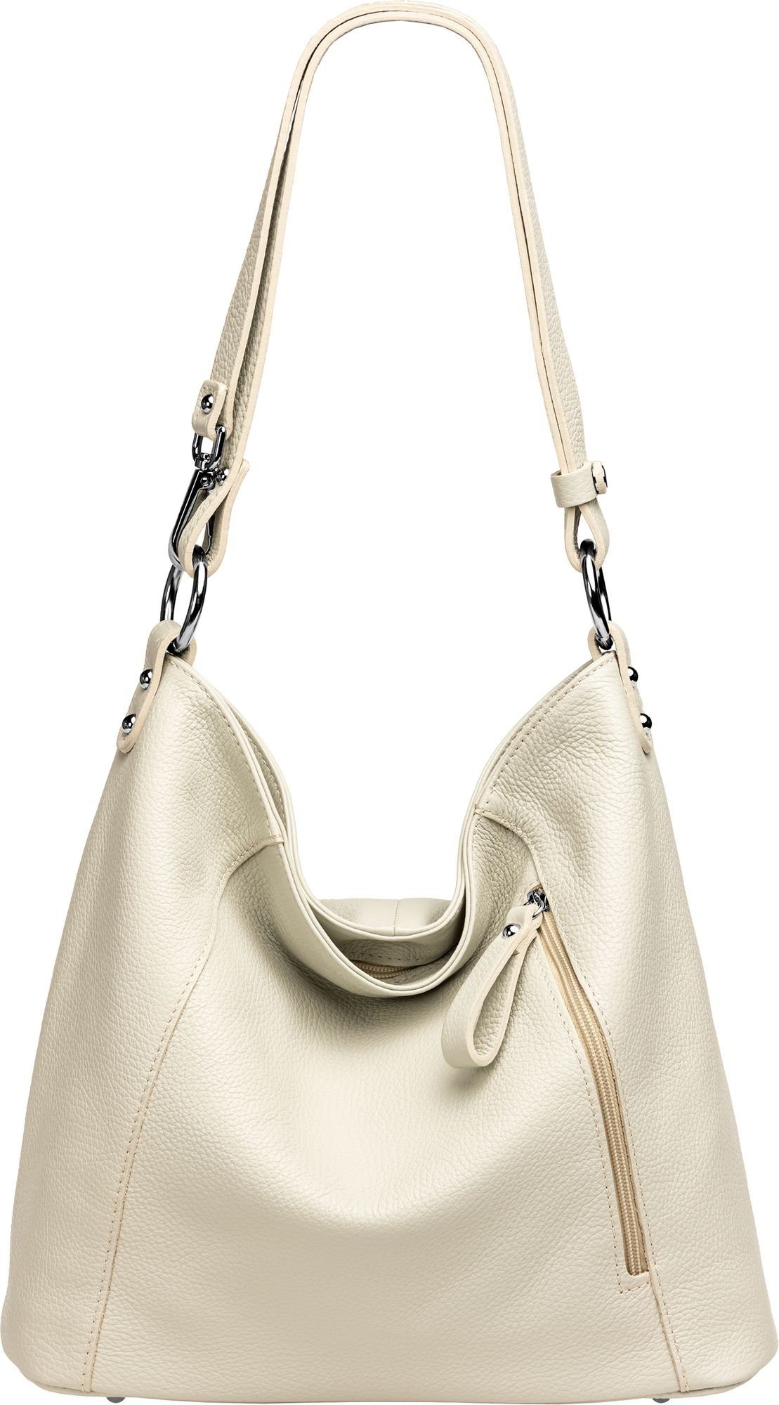 Caspar Schultertasche 2-in-1 Leder Umhängetasche Damen günstig online kaufen