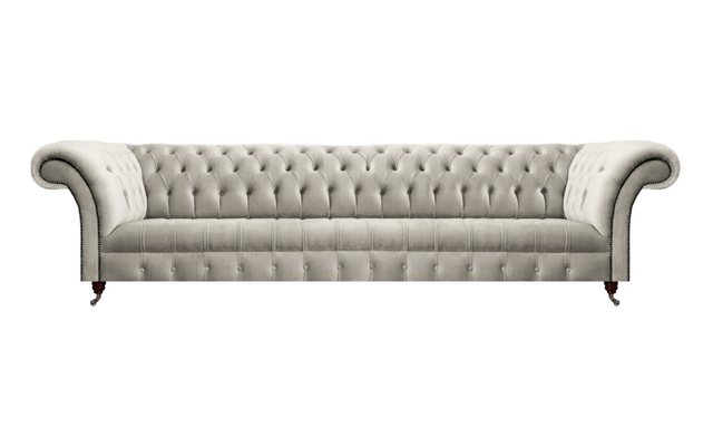 JVmoebel Chesterfield-Sofa Weiß Chesterfield Sofa Viersitzer Couch Luxus Te günstig online kaufen