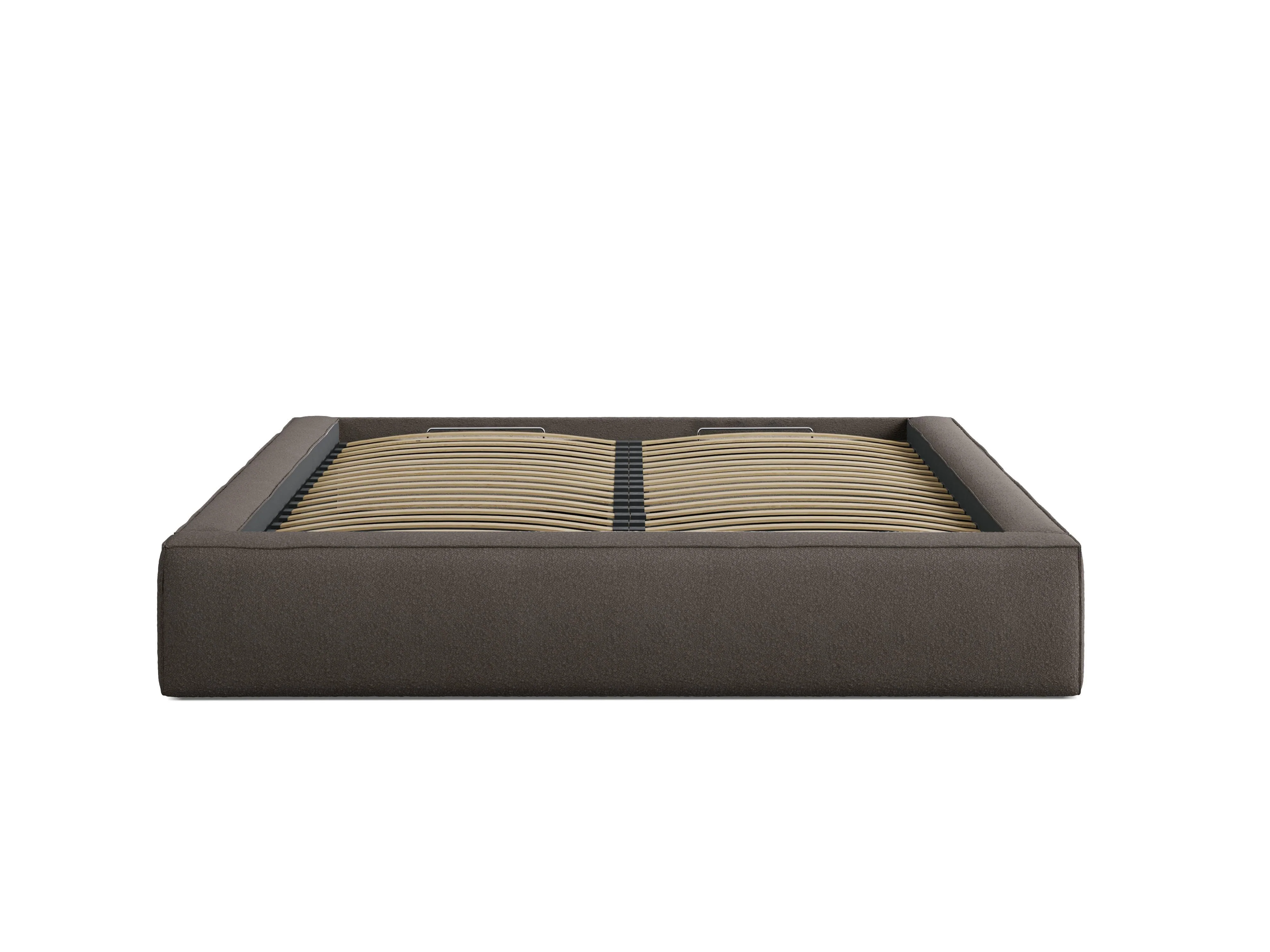 Micadoni | Bettgestell mit Stauraum Simon 200x200 Bouclé günstig online kaufen