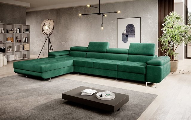 Luxusbetten24 Schlafsofa Designer Sofa Calvera Maxi, mit Stauraum und Schla günstig online kaufen