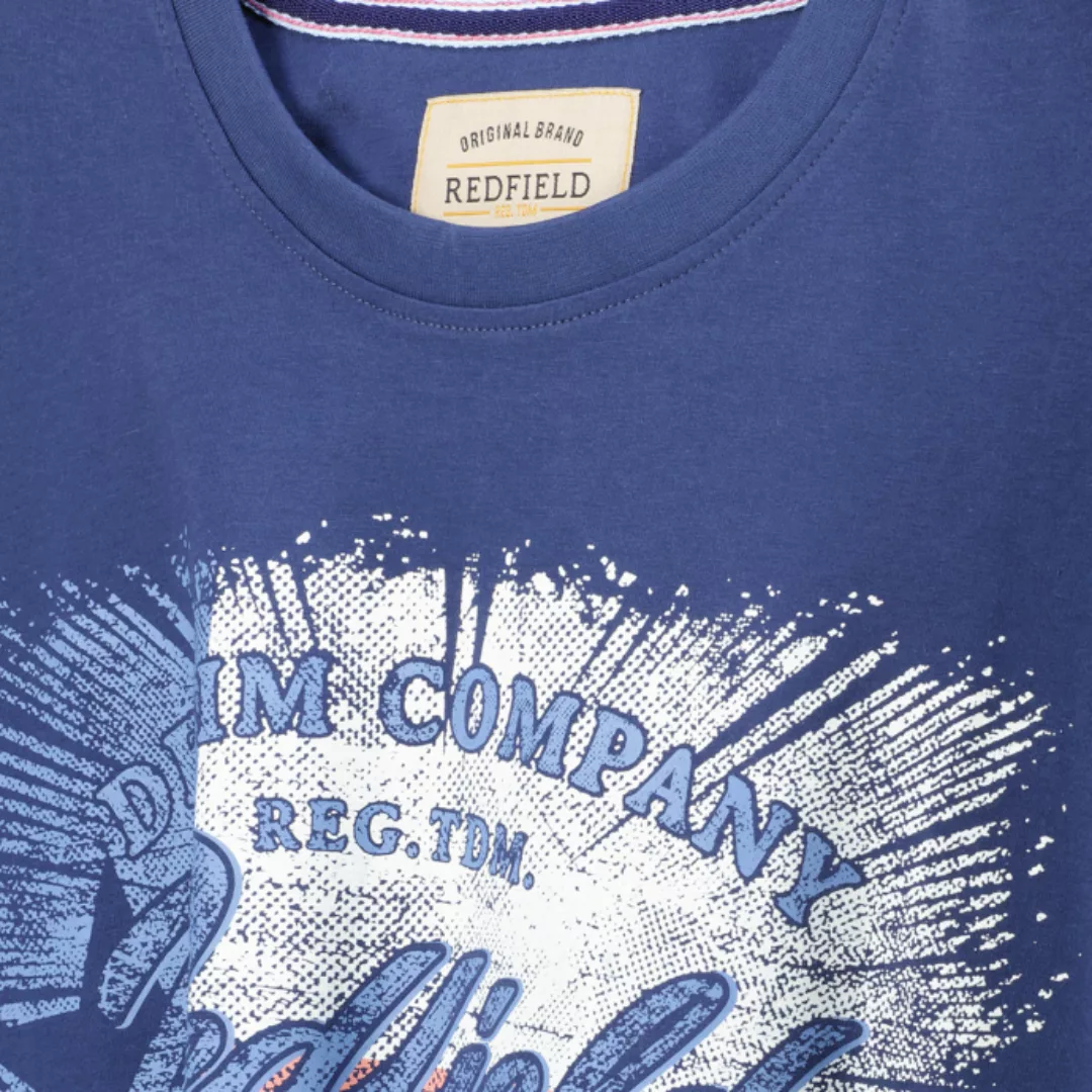 redfield Rundhalsshirt Große Größen Herren T-Shirt Denim Company denimblau günstig online kaufen