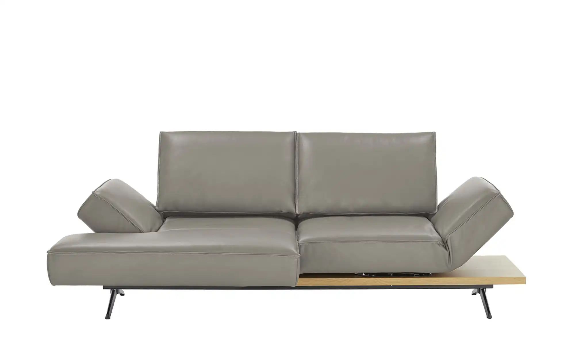 KOINOR Ecksofa Echtleder Phoenix ¦ grau ¦ Maße (cm): B: 240 H: 116 T: 132.0 günstig online kaufen