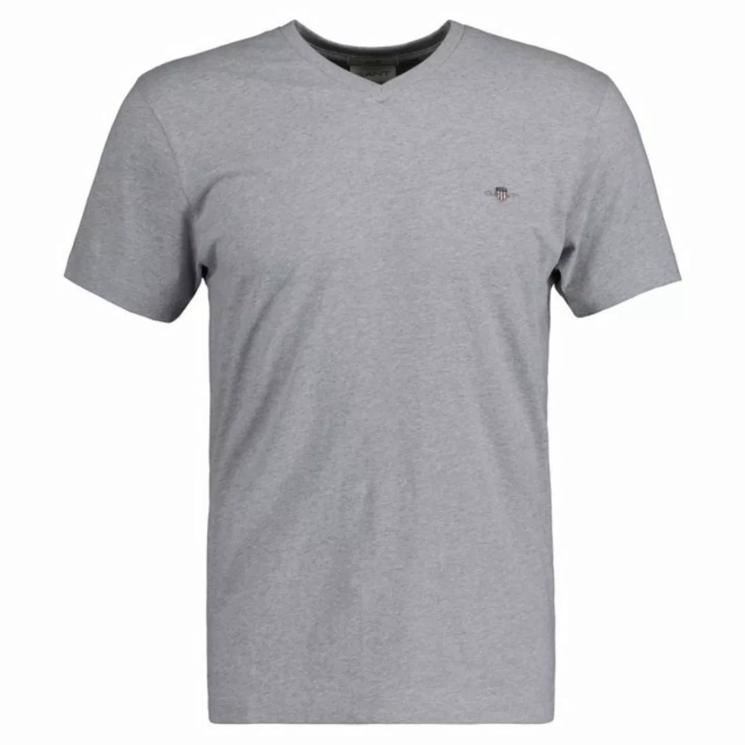 Gant T-Shirt "SLIM SHIELD V-NECK T-SHIRT", mit einer kleinen Logostickerei günstig online kaufen