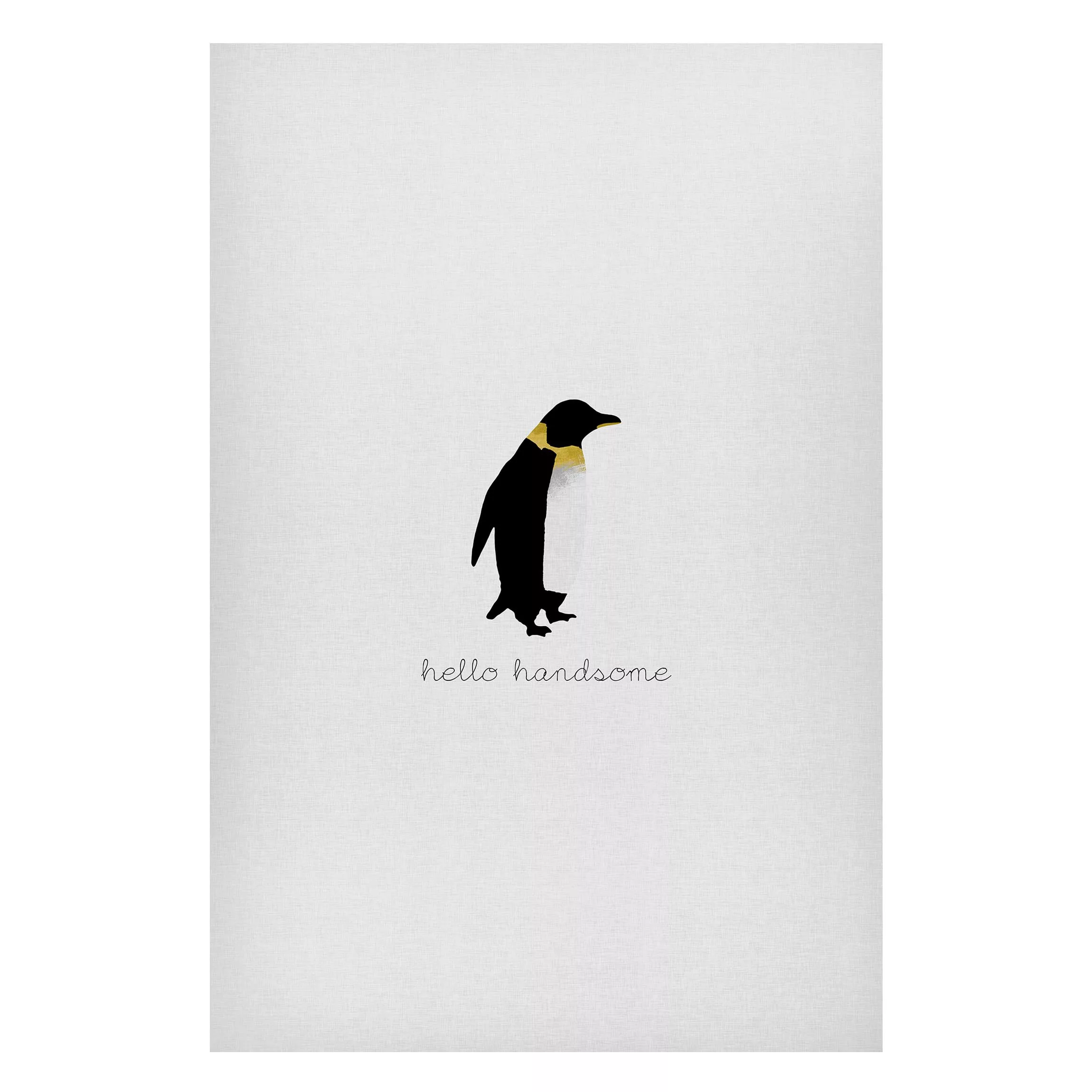Magnettafel Pinguin Zitat Hello Handsome günstig online kaufen