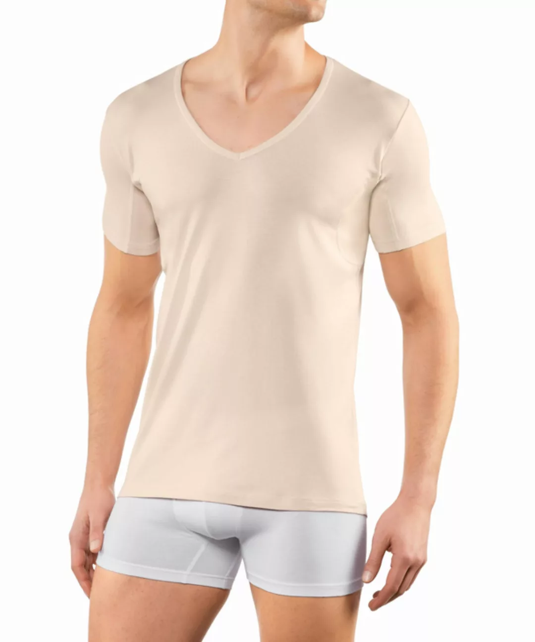FALKE Herren T-Shirt Daily Climate Control, XL, Beige, Uni, Baumwolle, 6801 günstig online kaufen