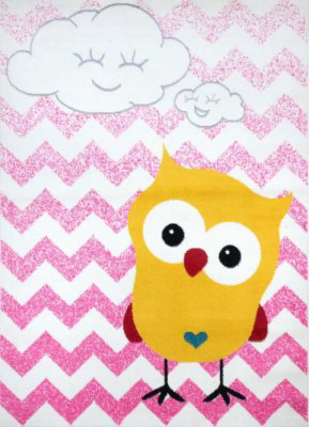 Carpetilla Kinderteppich Beetro Vogel pink Gr. 160 x 230 günstig online kaufen