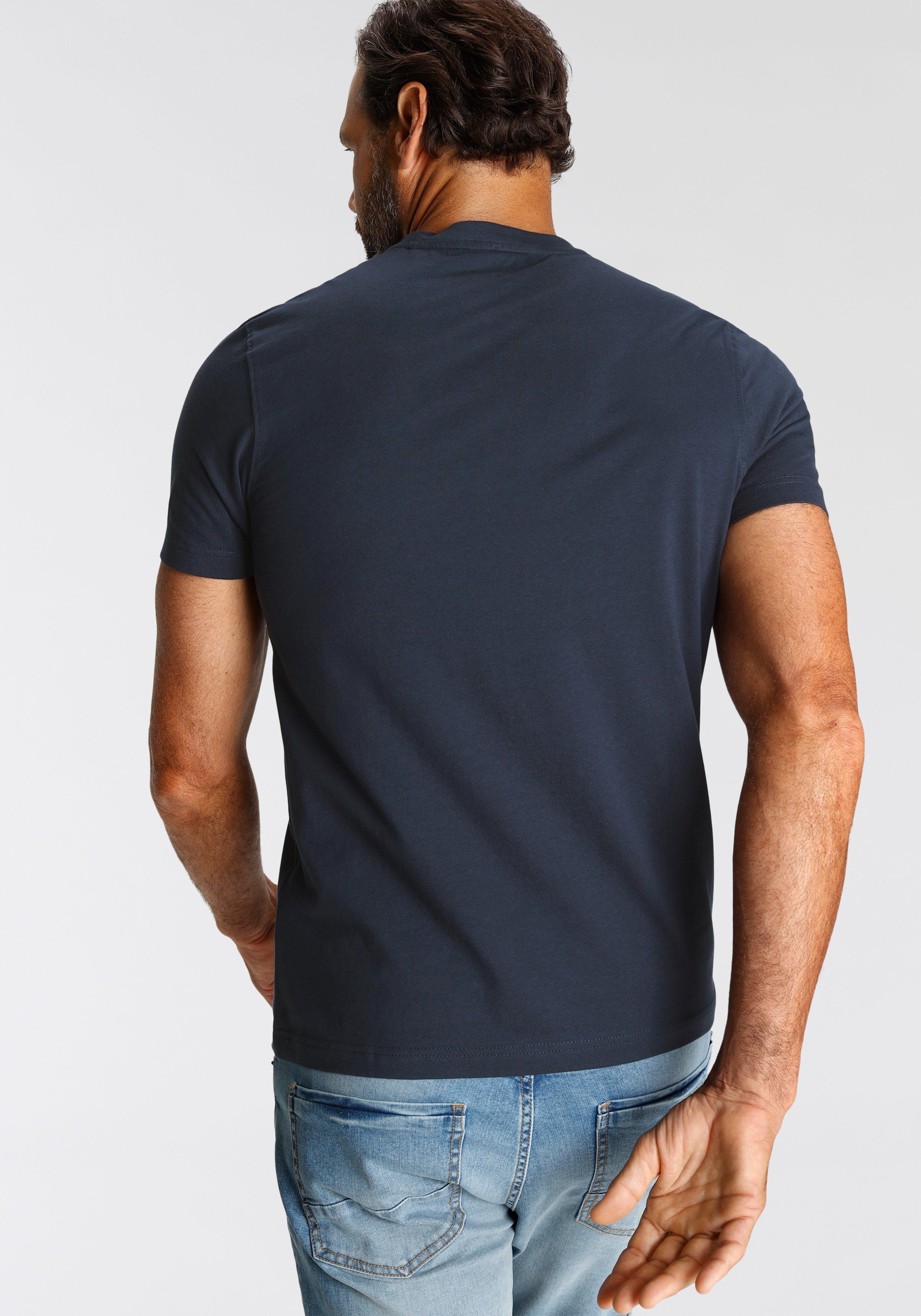 H.I.S T-Shirt schmale Passform, bedrucktes Design, günstig online kaufen