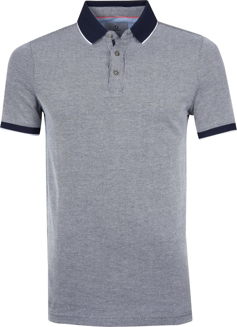 Suitable Prestige Poloshirt Melange Navy - Größe M günstig online kaufen