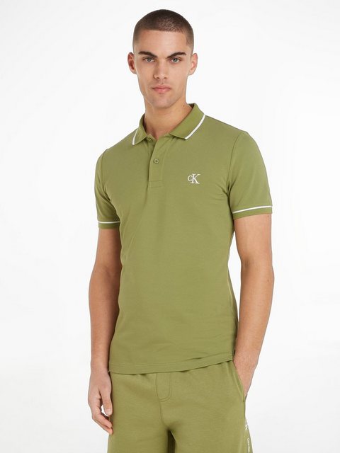 Calvin Klein Jeans Poloshirt TIPPING SLIM POLO mit Logomarkenlabel günstig online kaufen