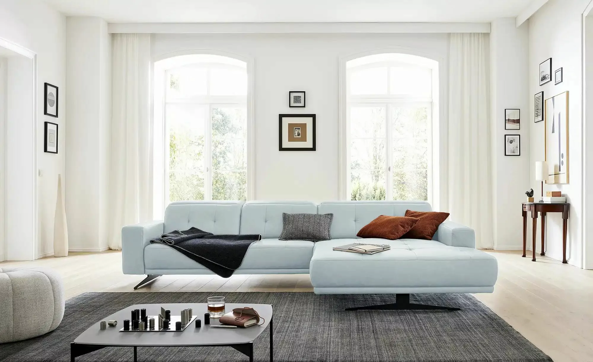 Wohnwert Ecksofa  Bea ¦ blau ¦ Maße (cm): B: 331 H: 101 T: 199.0 Polstermöb günstig online kaufen