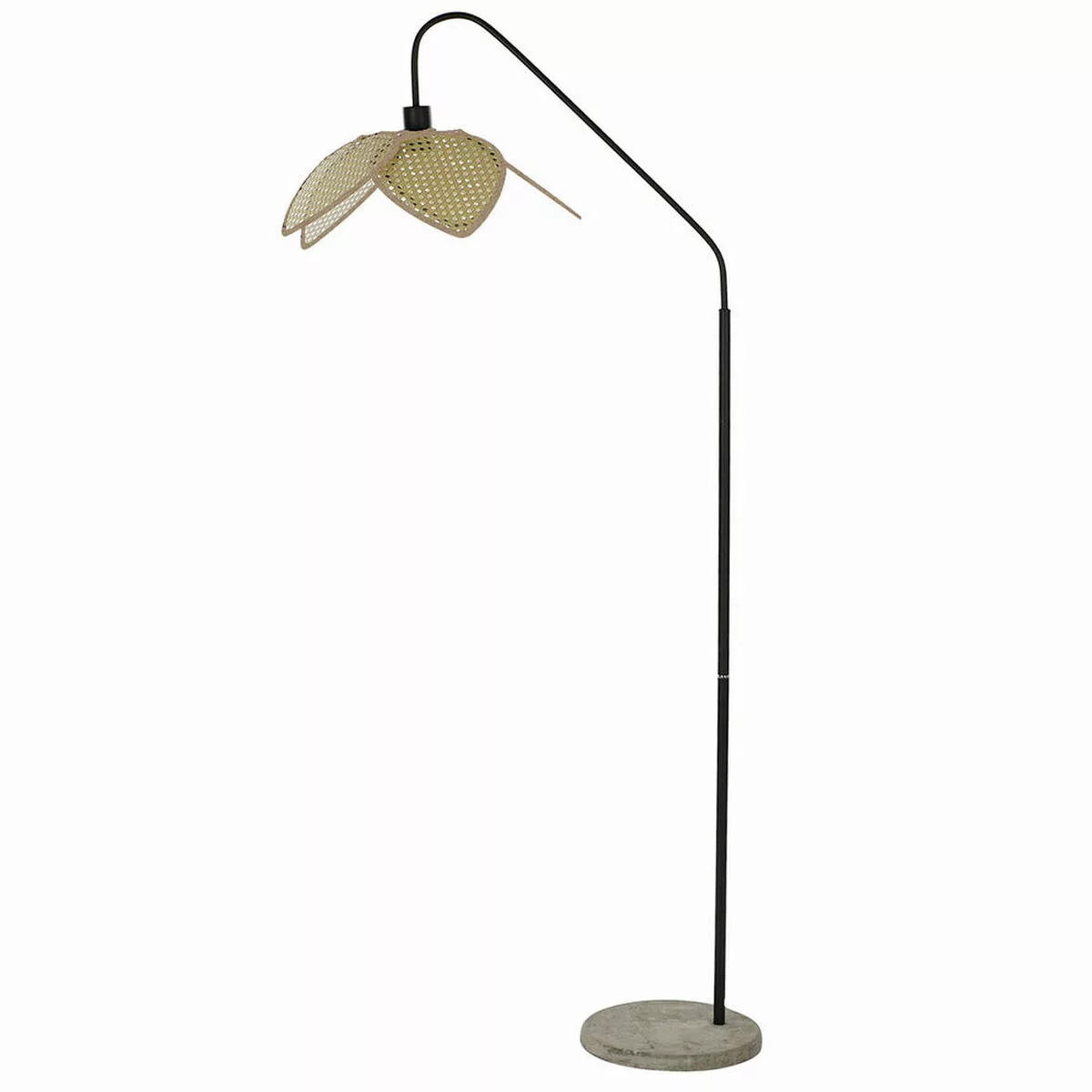 Stehlampe Dkd Home Decor Schwarz Grau Metall Zement Rattan 60 W (45 X 72 X günstig online kaufen