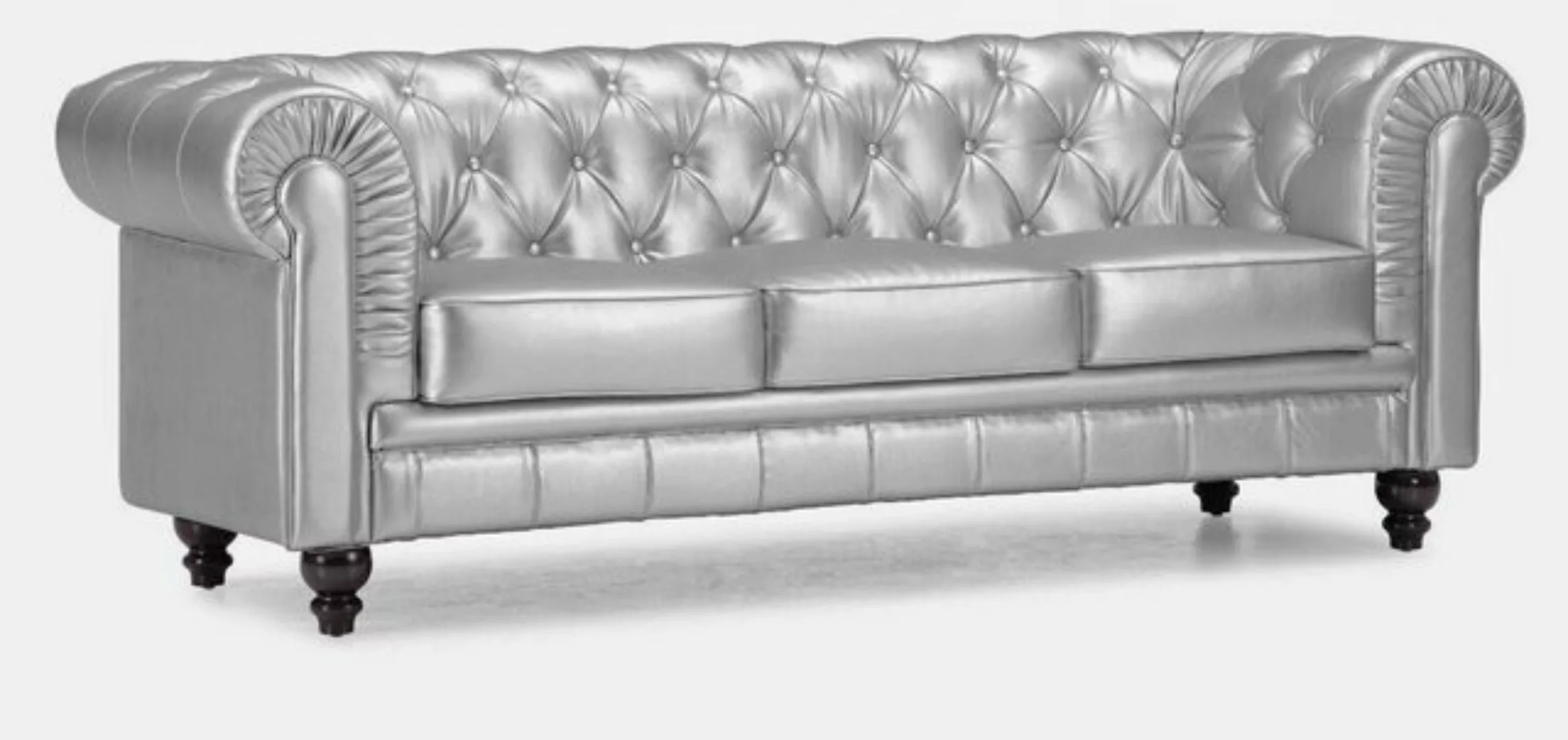 JVmoebel Sofa Chesterfield Sofa 3 SITZER Polster Designer günstig online kaufen