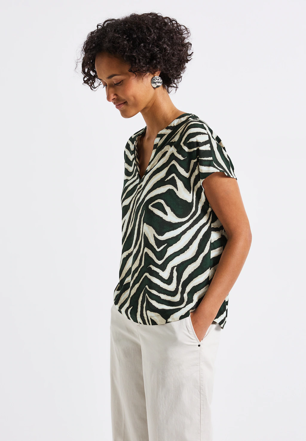 STREET ONE Shirtbluse, mit allover Print günstig online kaufen